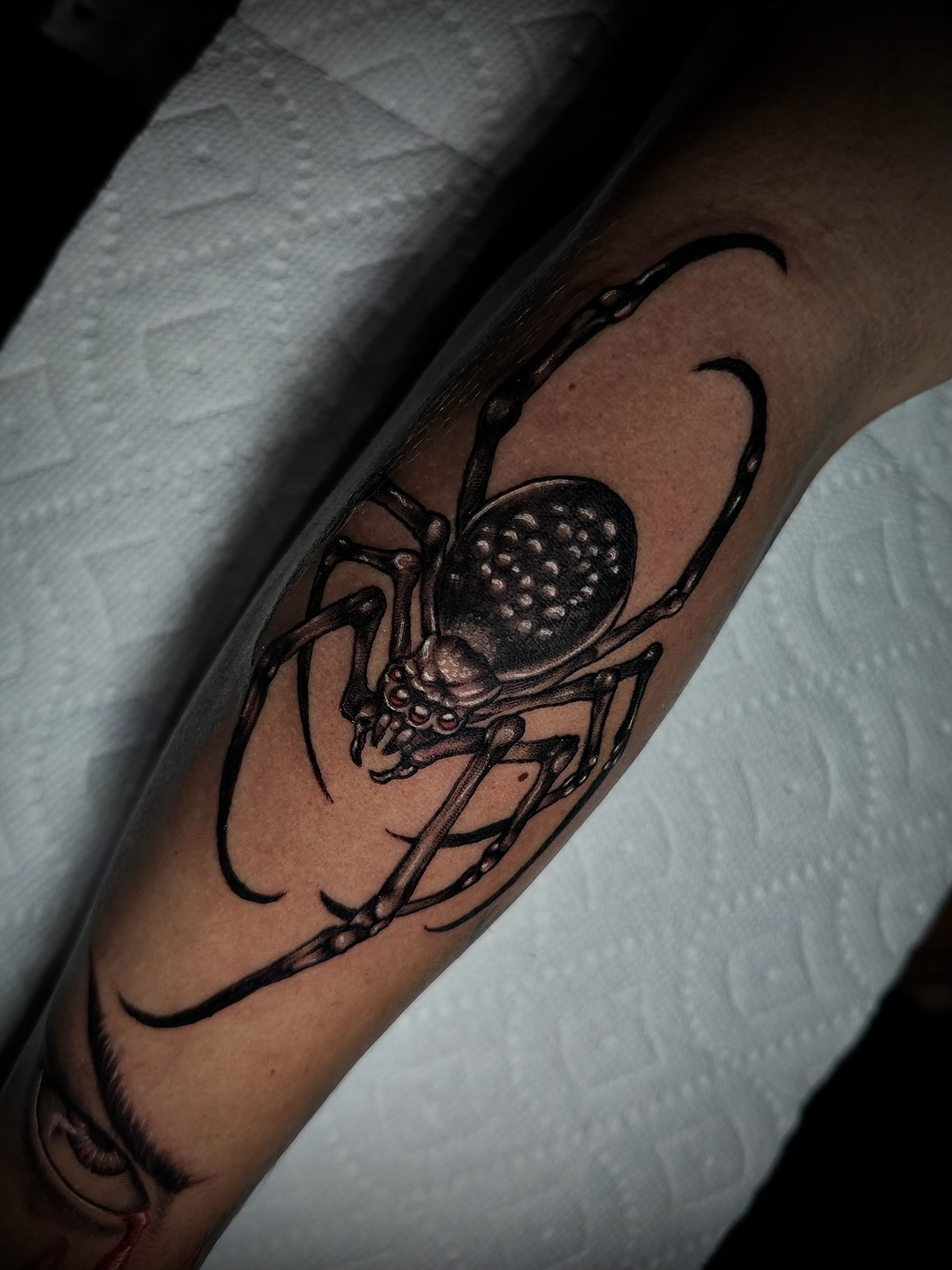 Tattoo by @rotten_randi_tattoo — black_and_grey