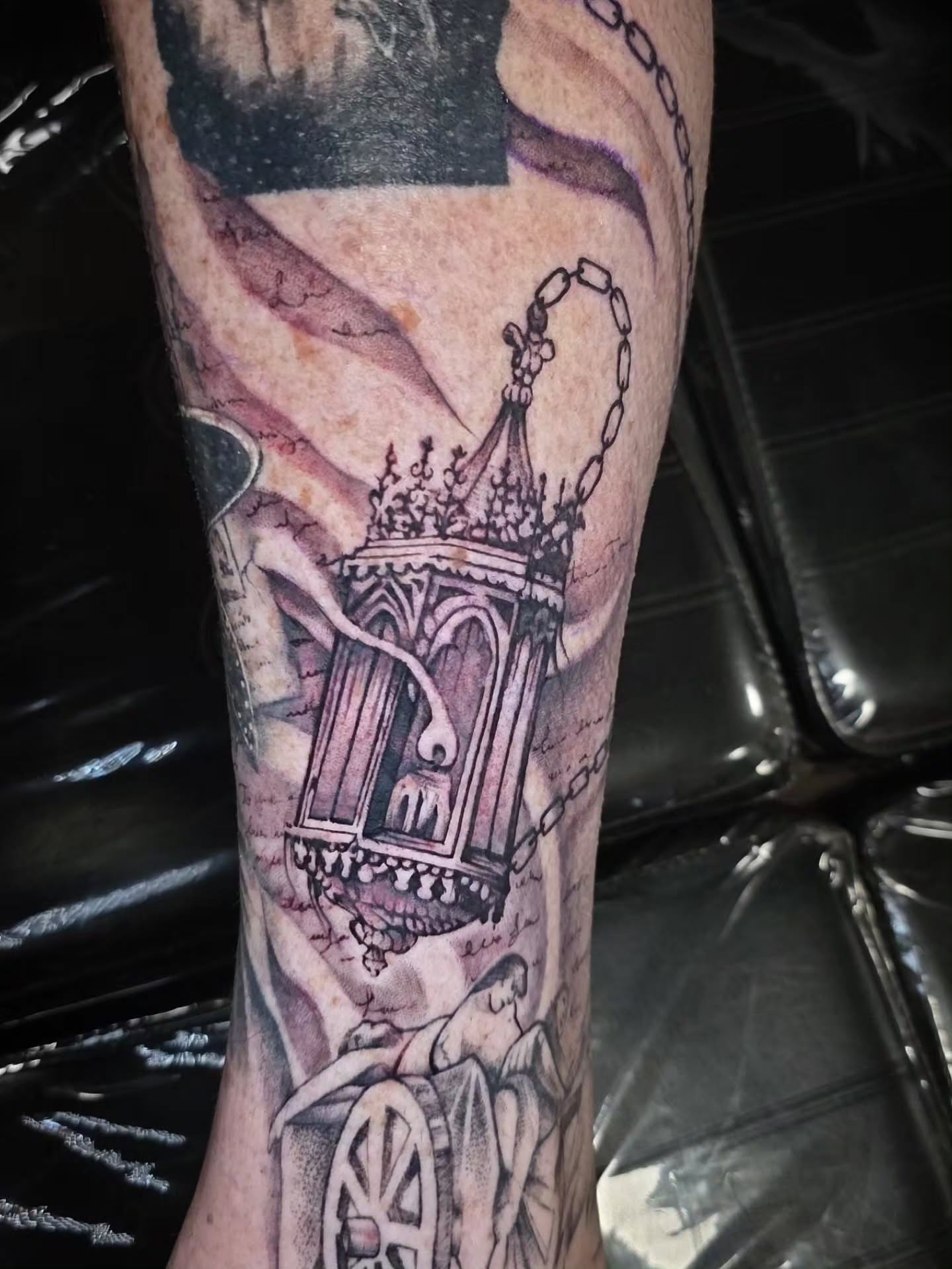 Tattoo by @matriix.ink.tattoos — dark_realism, black_and_grey