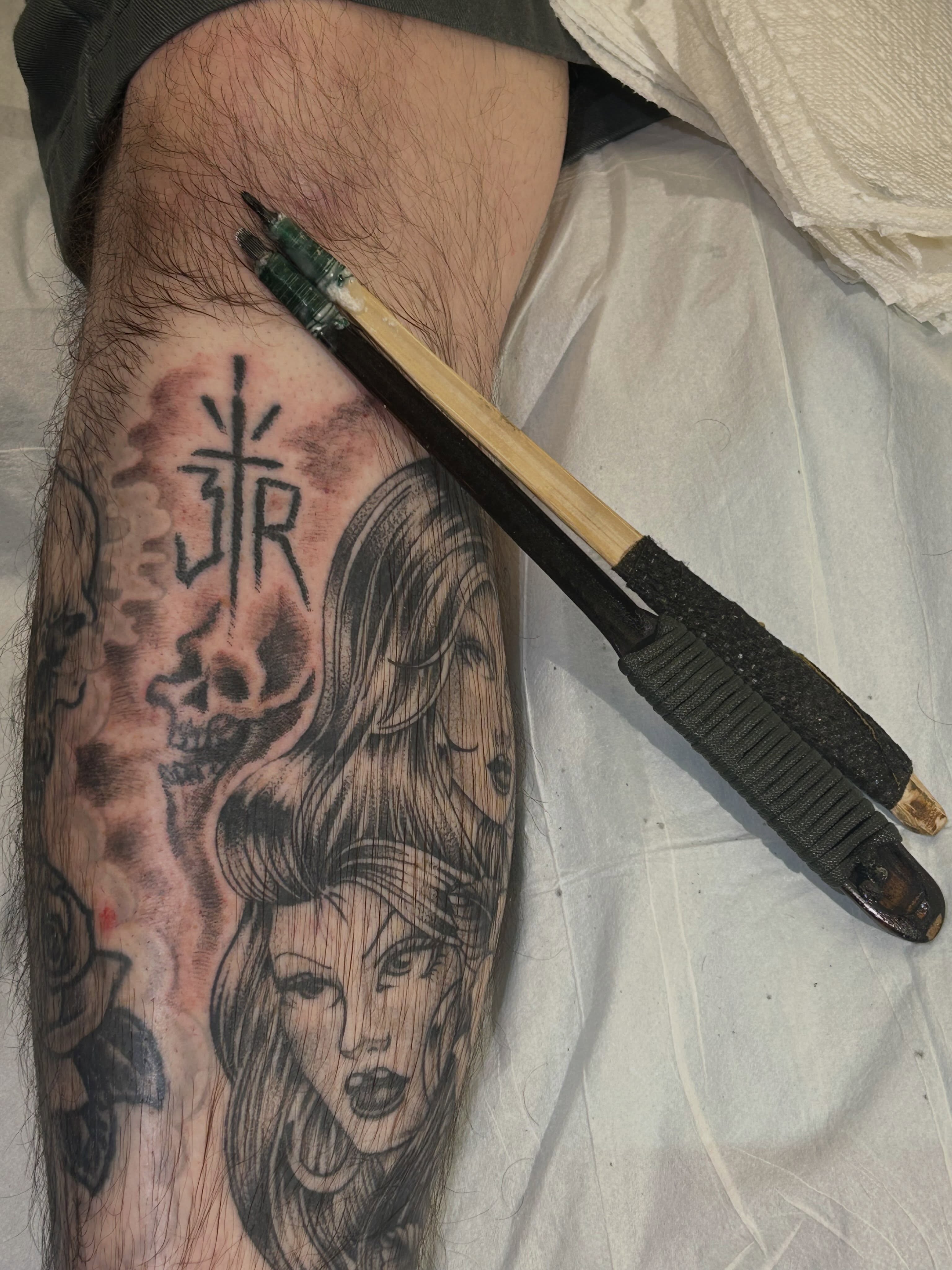 Tattoo by @jimrosal — black_and_grey, realism