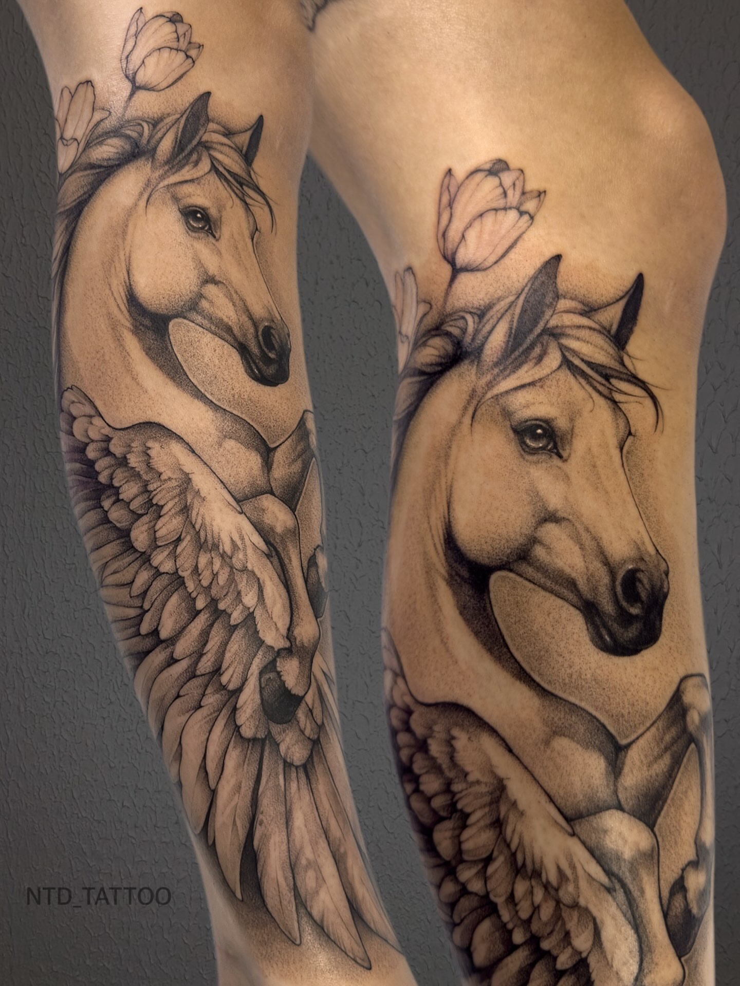 Tattoo by @ntd_tattoo — dotwork, realism