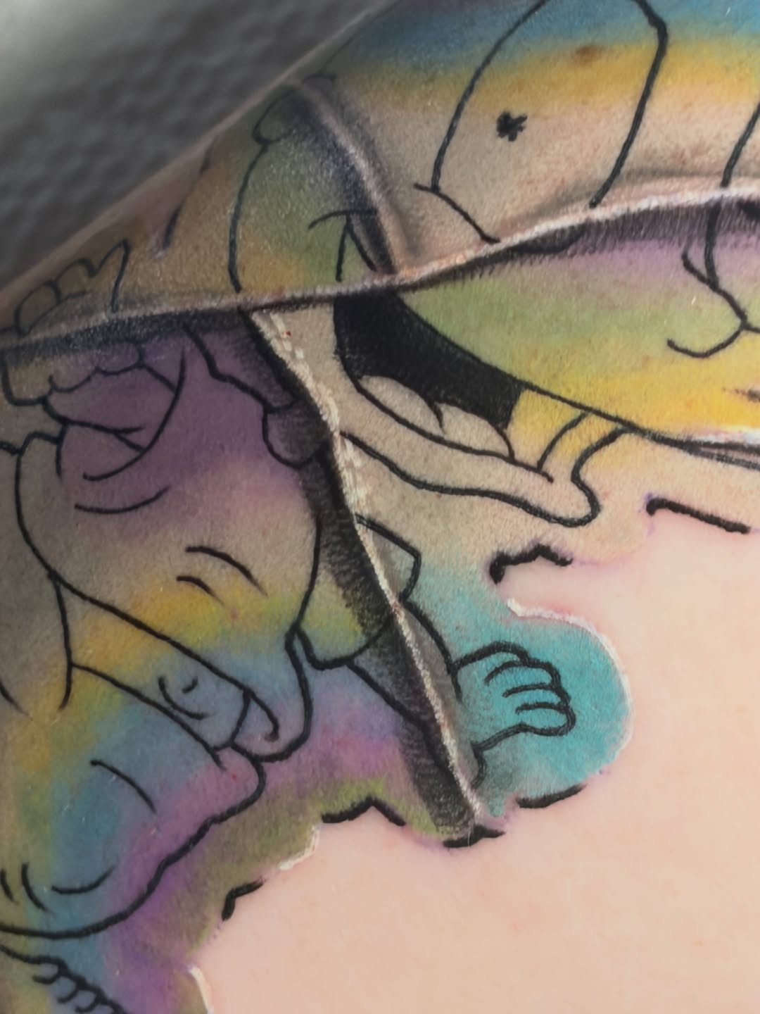 Tattoo by @exzavior__ โ new_school, anime