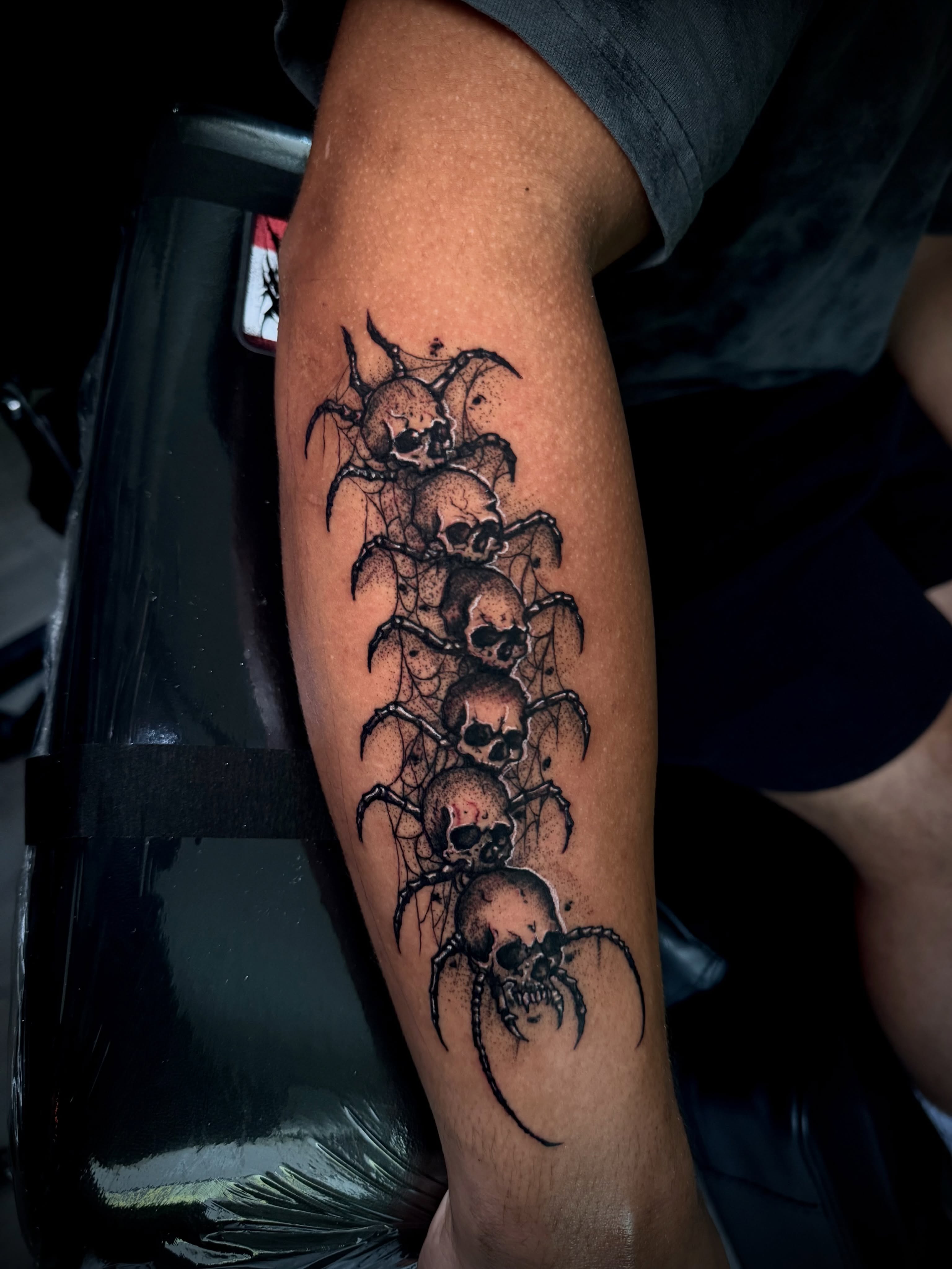 Tattoo by @blvckheart_ink — black_and_grey, dark_realism