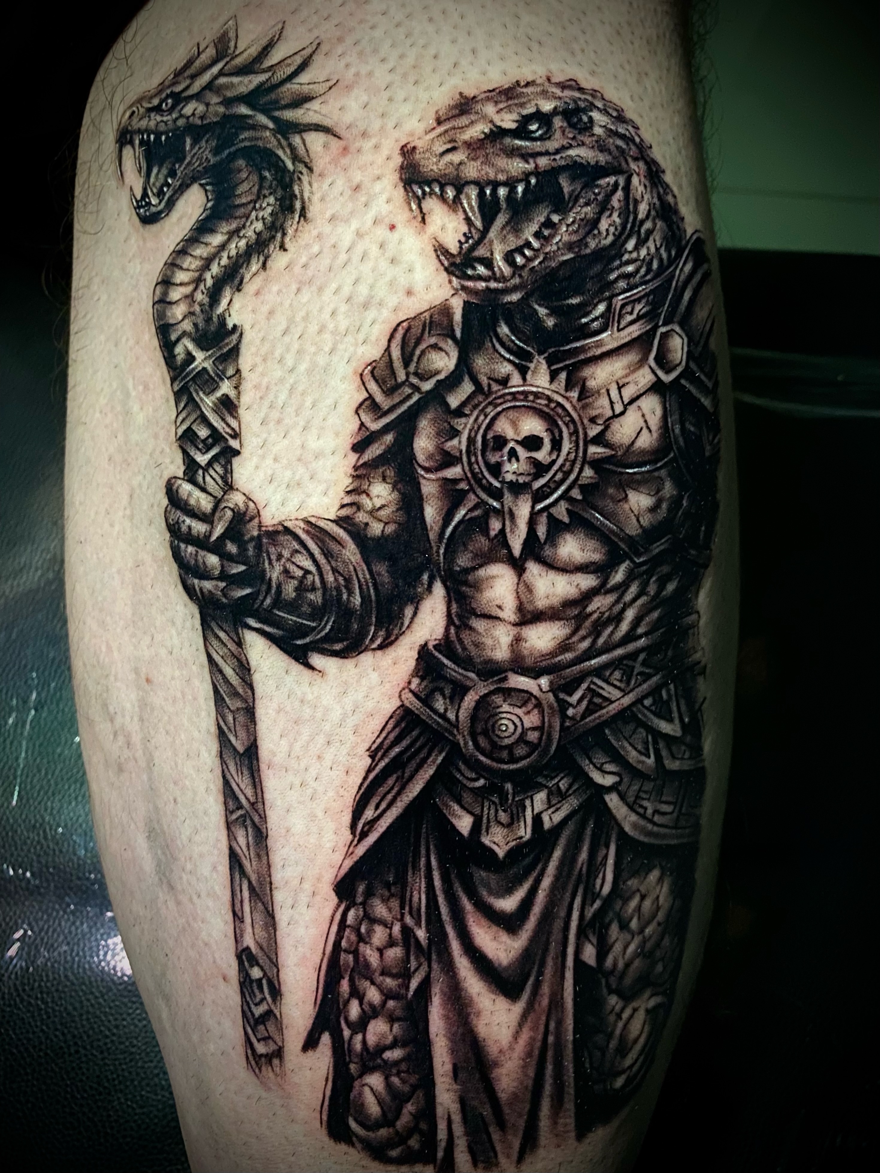 Tattoo by @aifos_arts94 — black_and_grey, realism