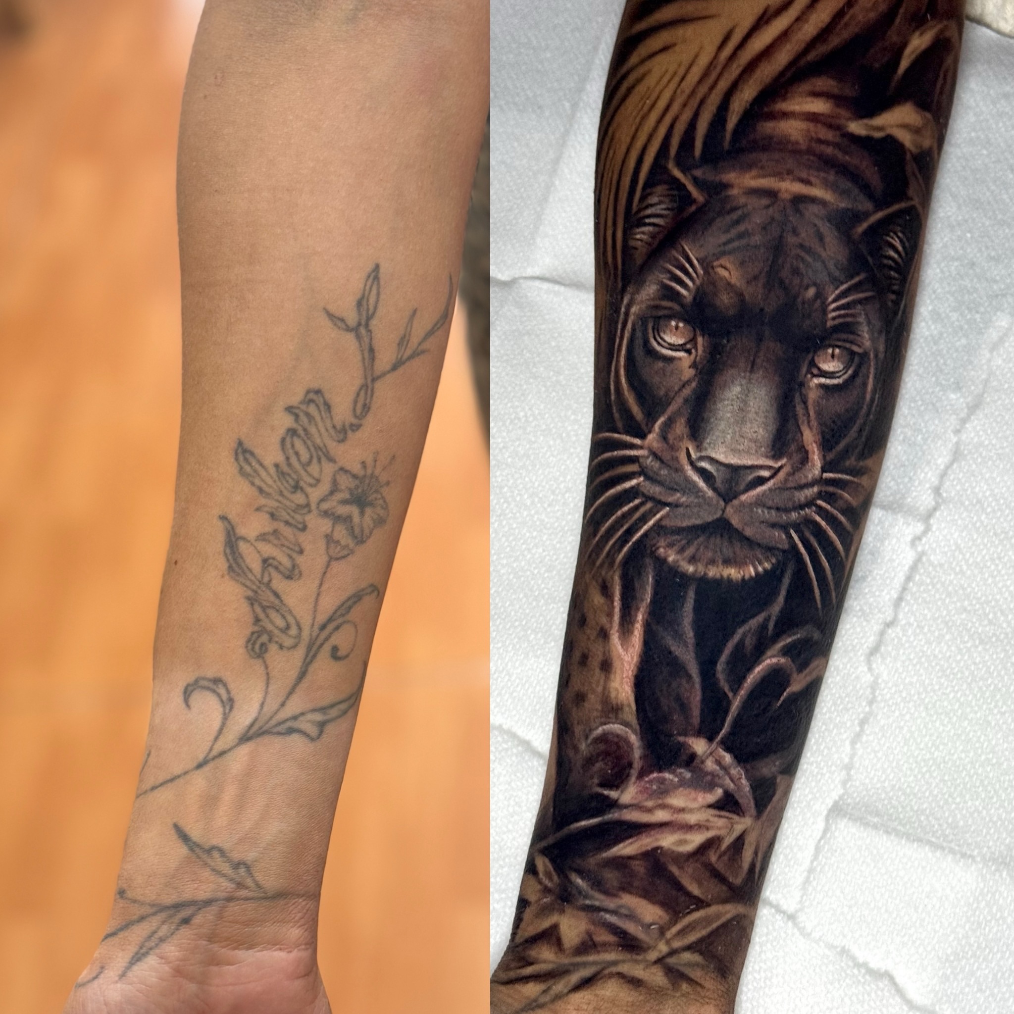 Tattoo by @morgansototattoo — black_and_grey