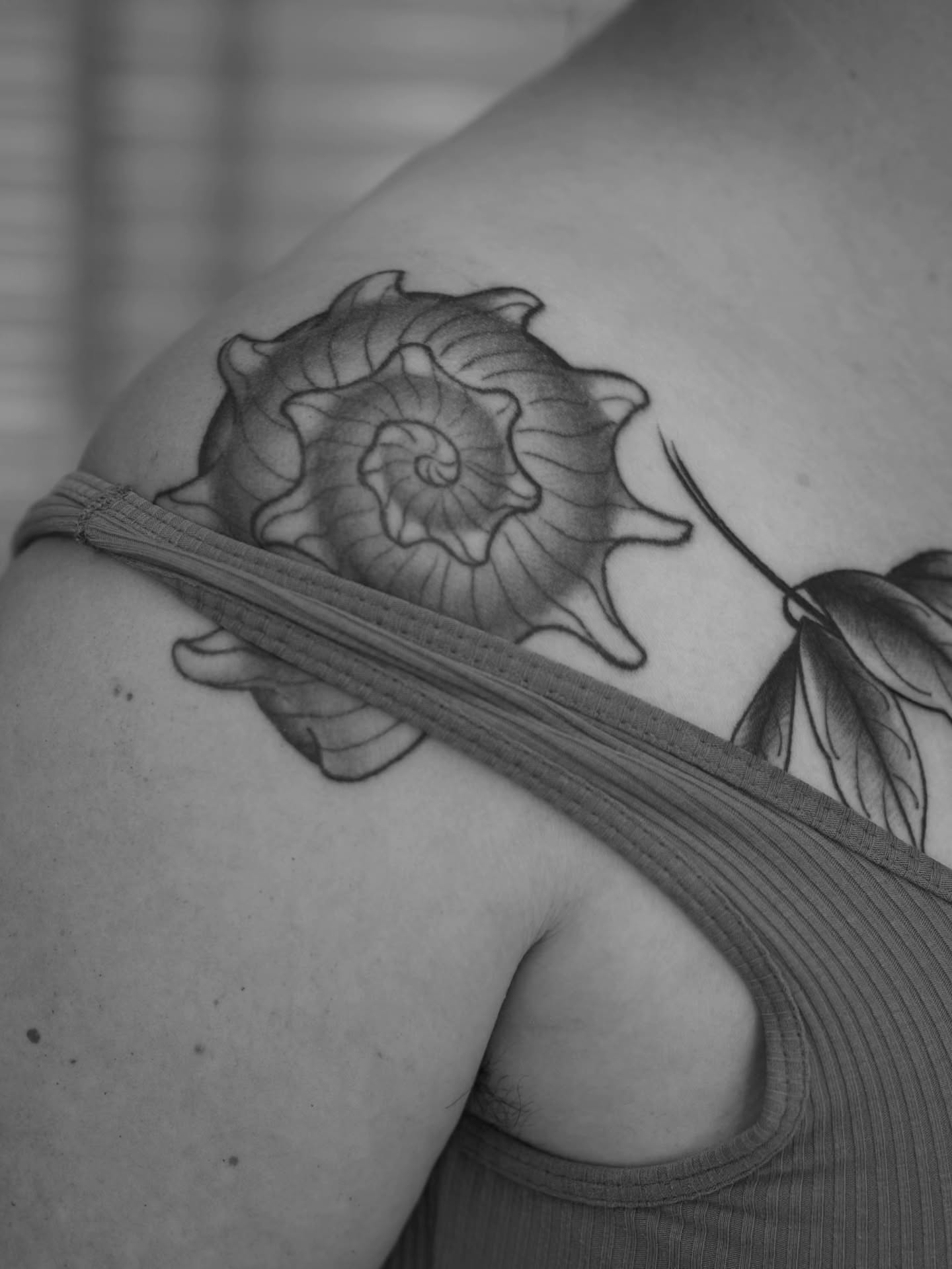 Tattoo by @bramadey — black_and_grey