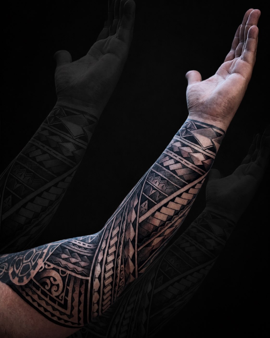 Tattoo by @julianotattoo — tribal, geometric