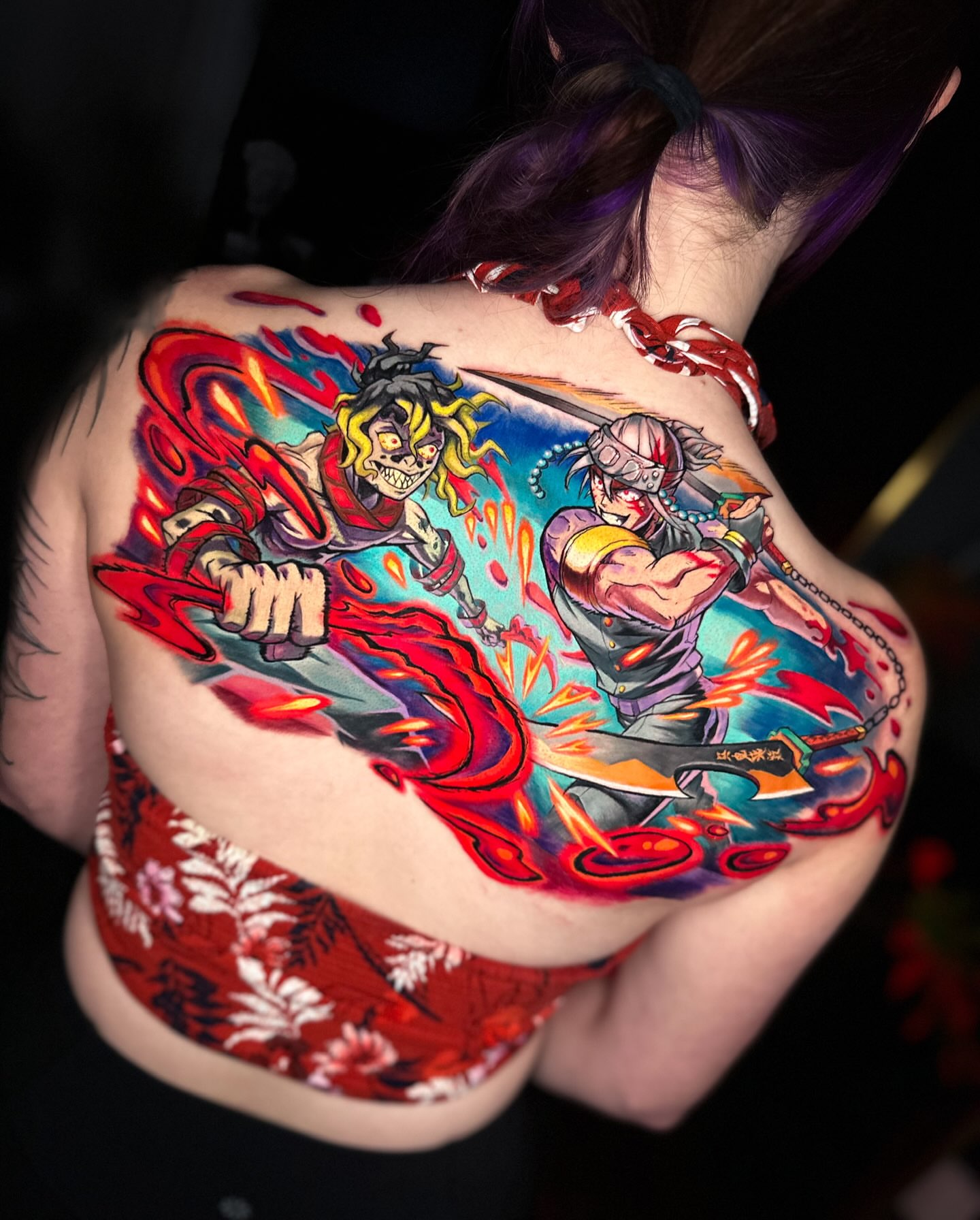 Tattoo by @jesusblones — anime