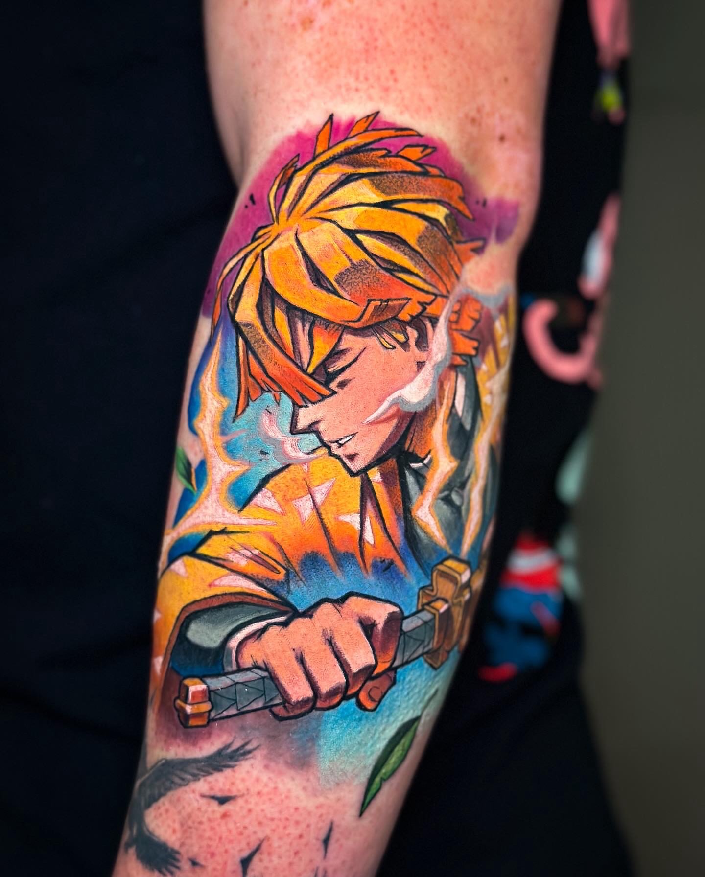 Tattoo by @jesusblones — anime