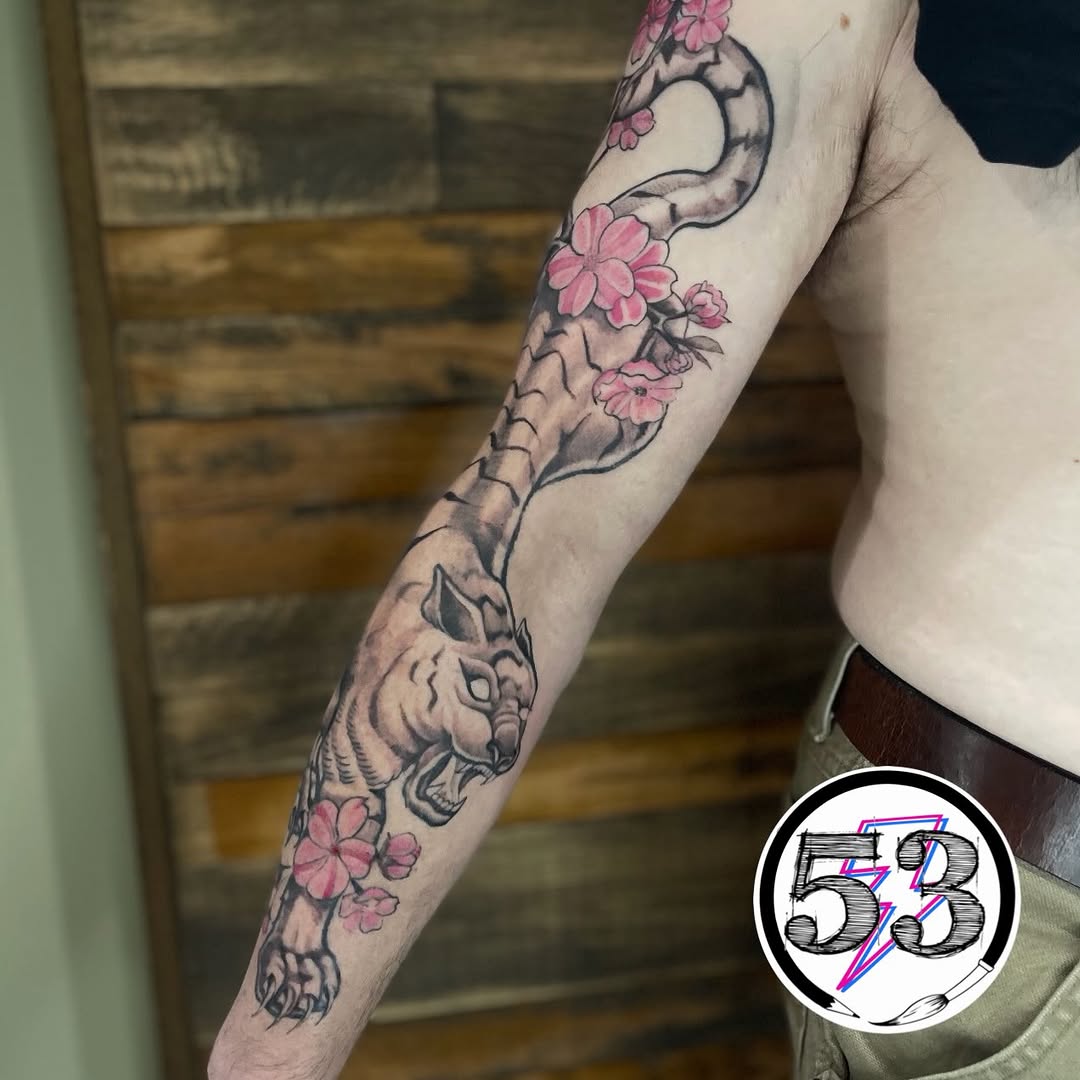Tattoo by @shop53tattoostudio — japanese_irezumi, black_and_grey