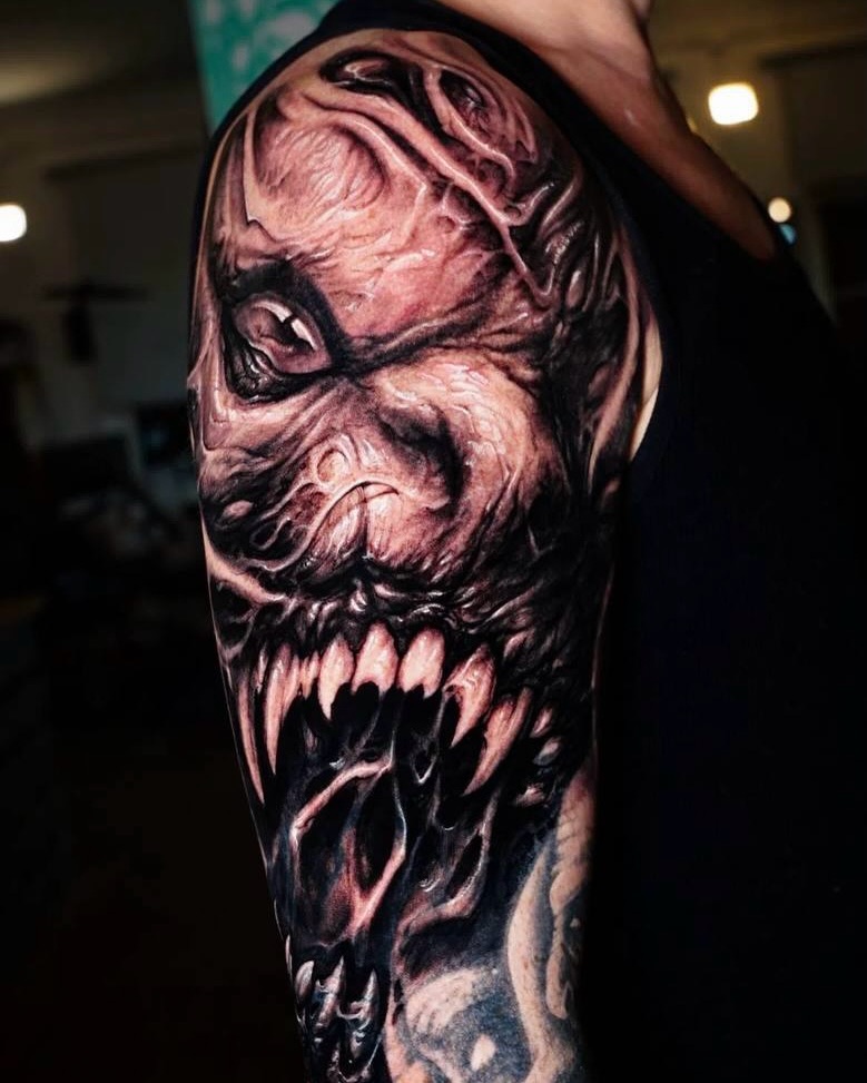 Tattoo by @roman_hide — realism, dark_realism