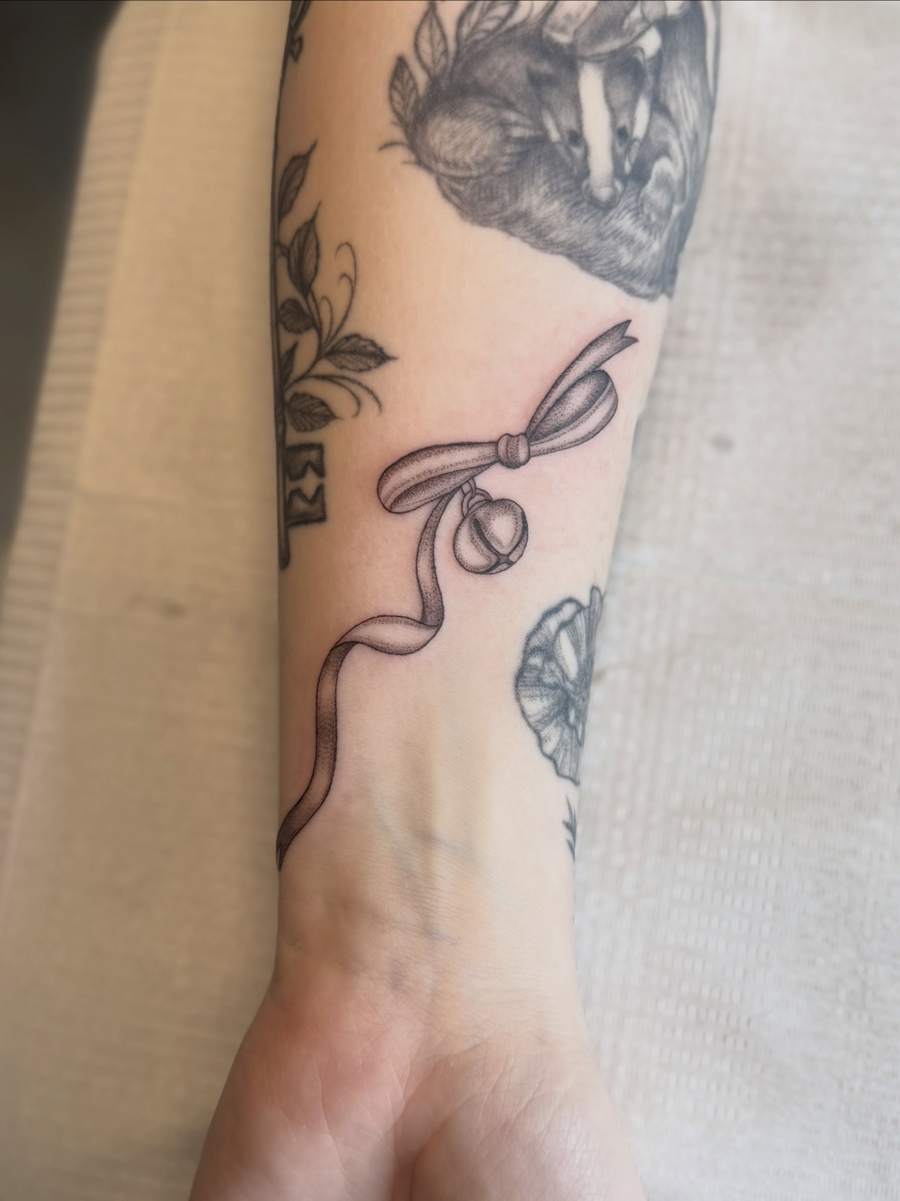 Tattoo by @kindredspirits_tattoo โ black_and_grey