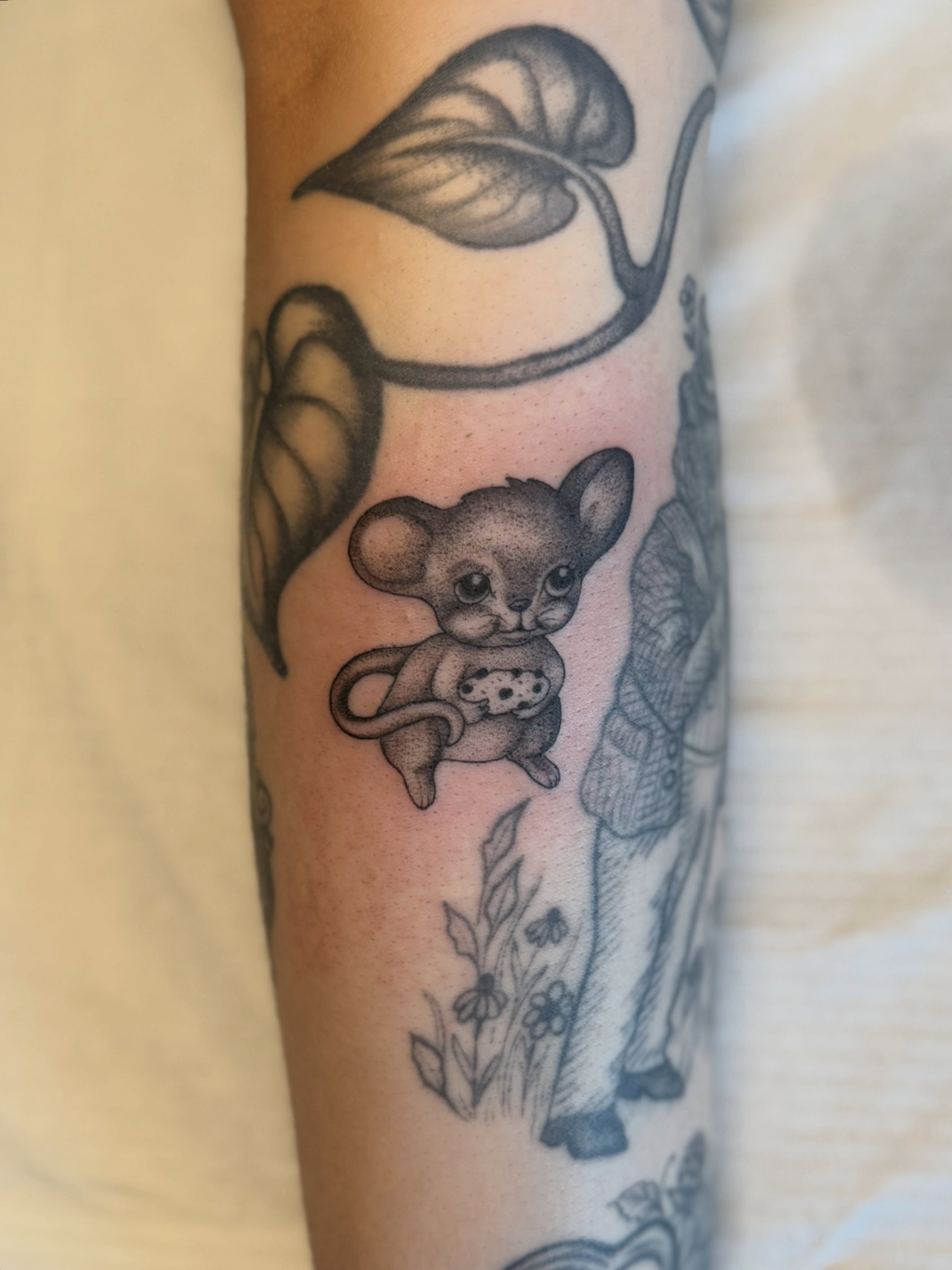 Tattoo by @kindredspirits_tattoo โ black_and_grey