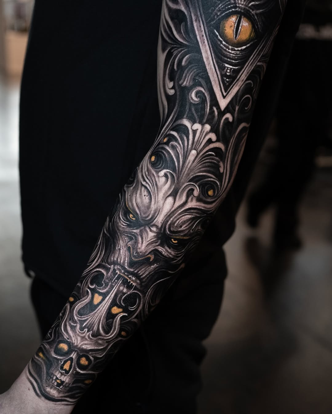 Tattoo by @mumia916 — black_and_grey, realism