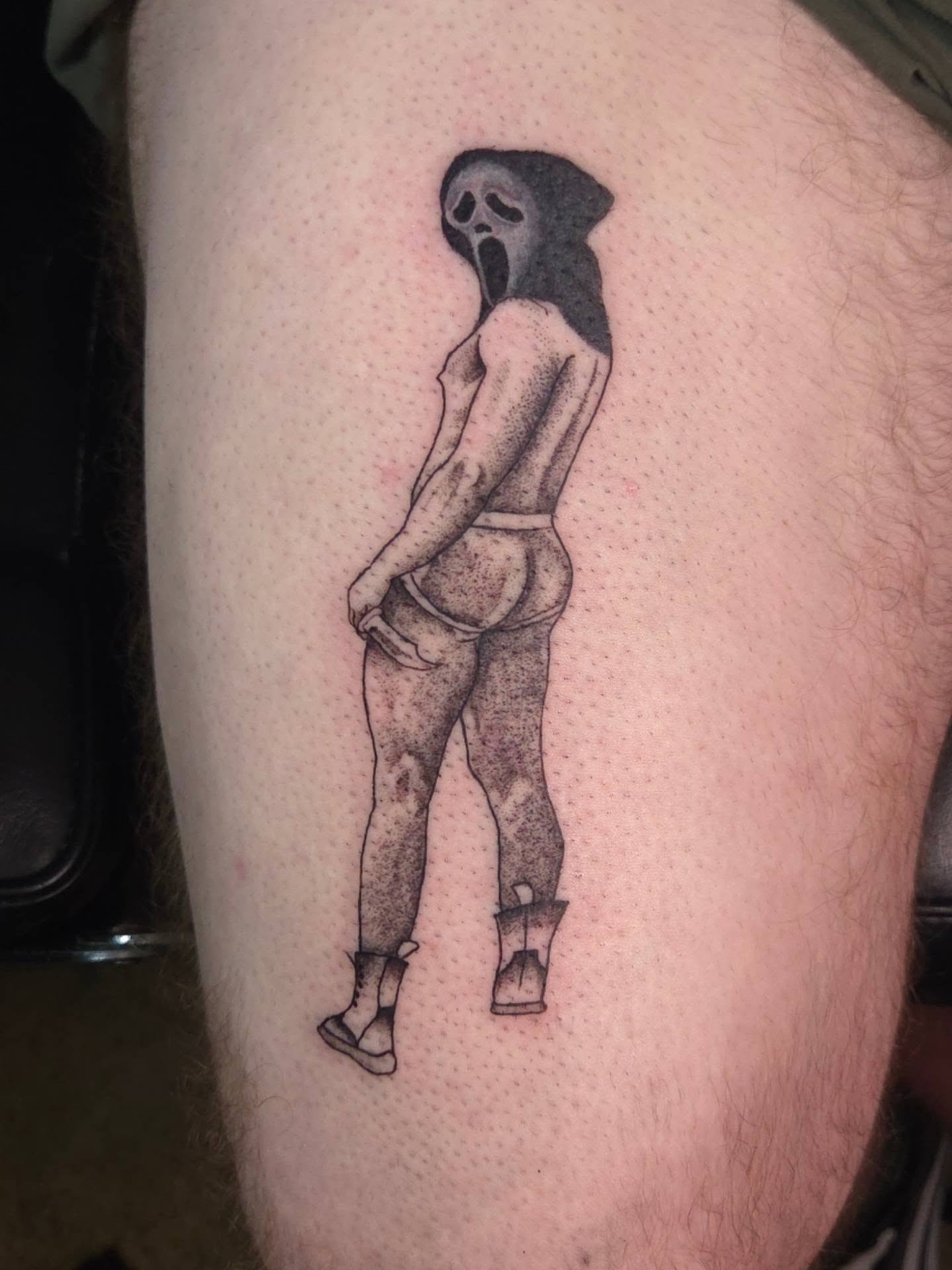 Tattoo by @mrhoguetattoos — dotwork