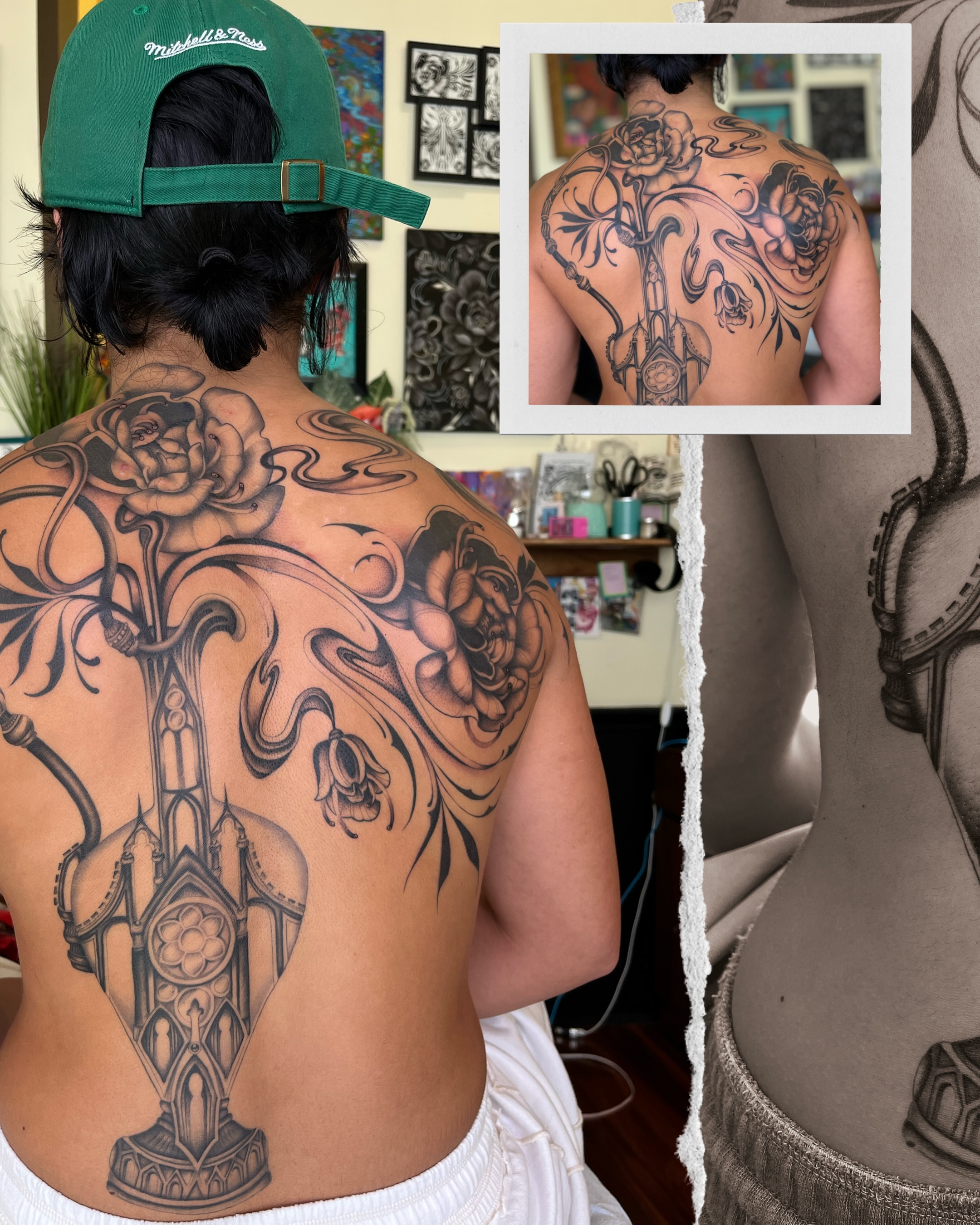 Tattoo by @kylajaetattoos β black_and_grey, ornamental