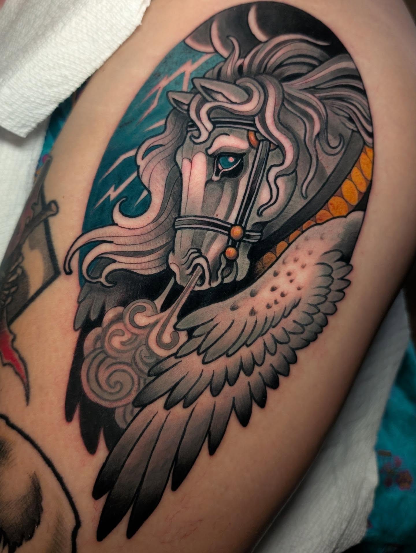 Tattoo by @ellietattoos — american_traditional, realism