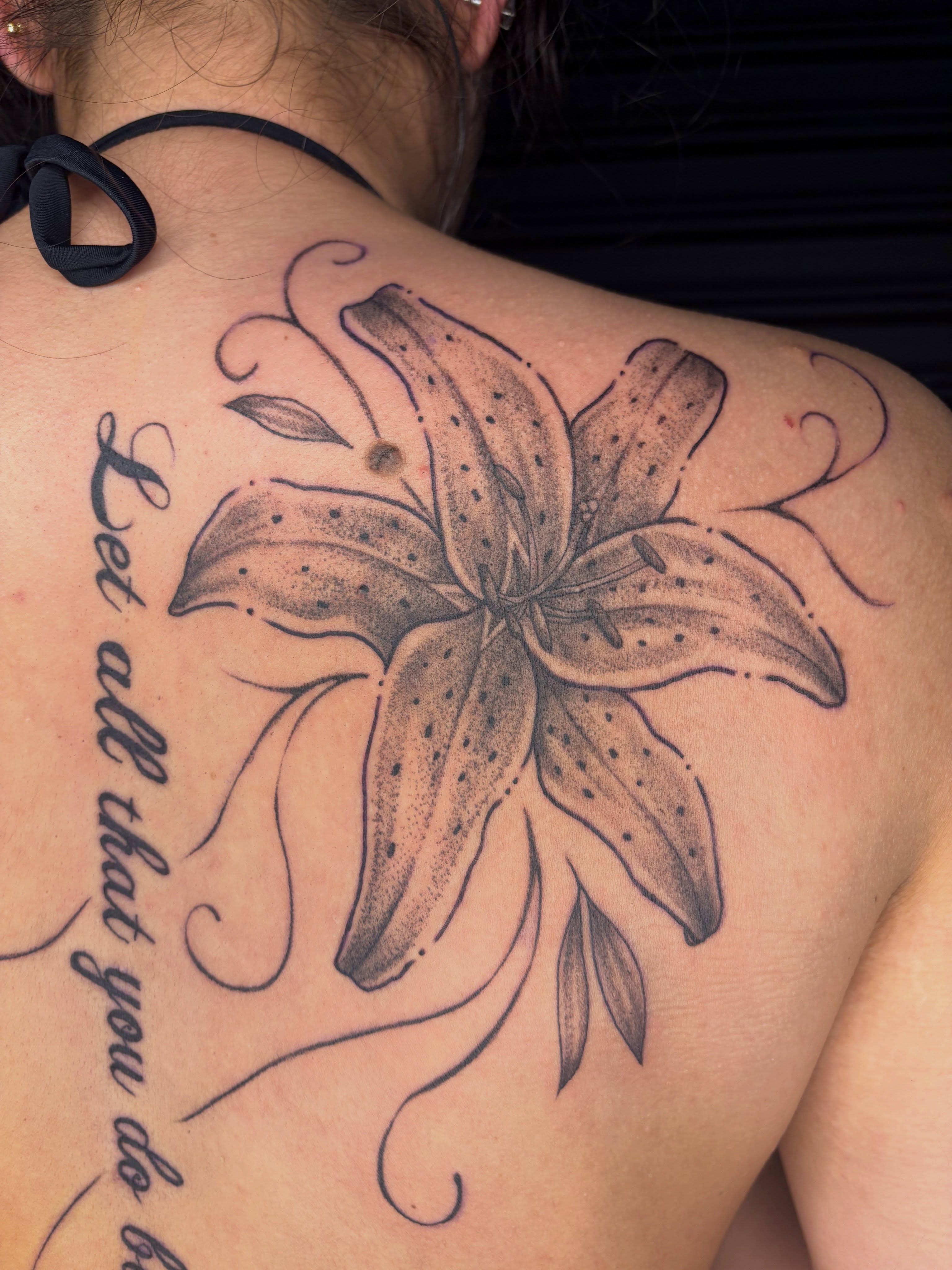 Tattoo by @bobibeanz — dotwork