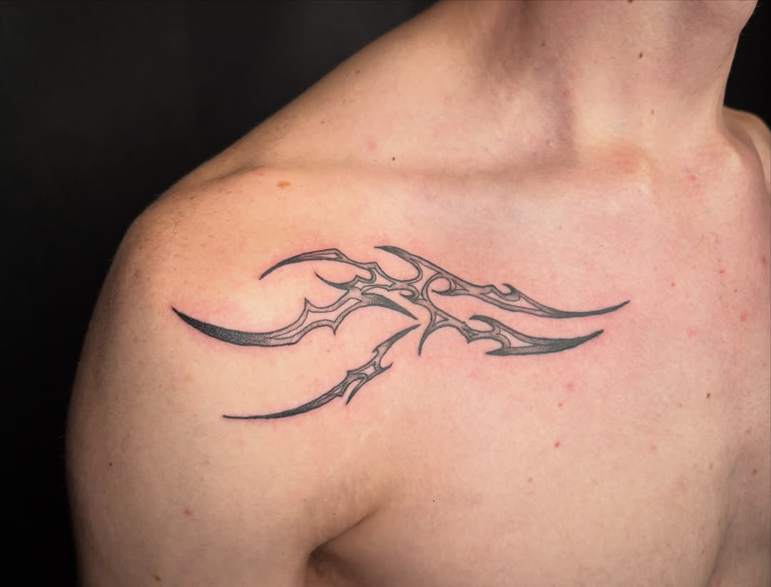 Tribal wings tribal tattoo on the shoulder by ππ‘ππ―π² πππ₯π₯ππ²