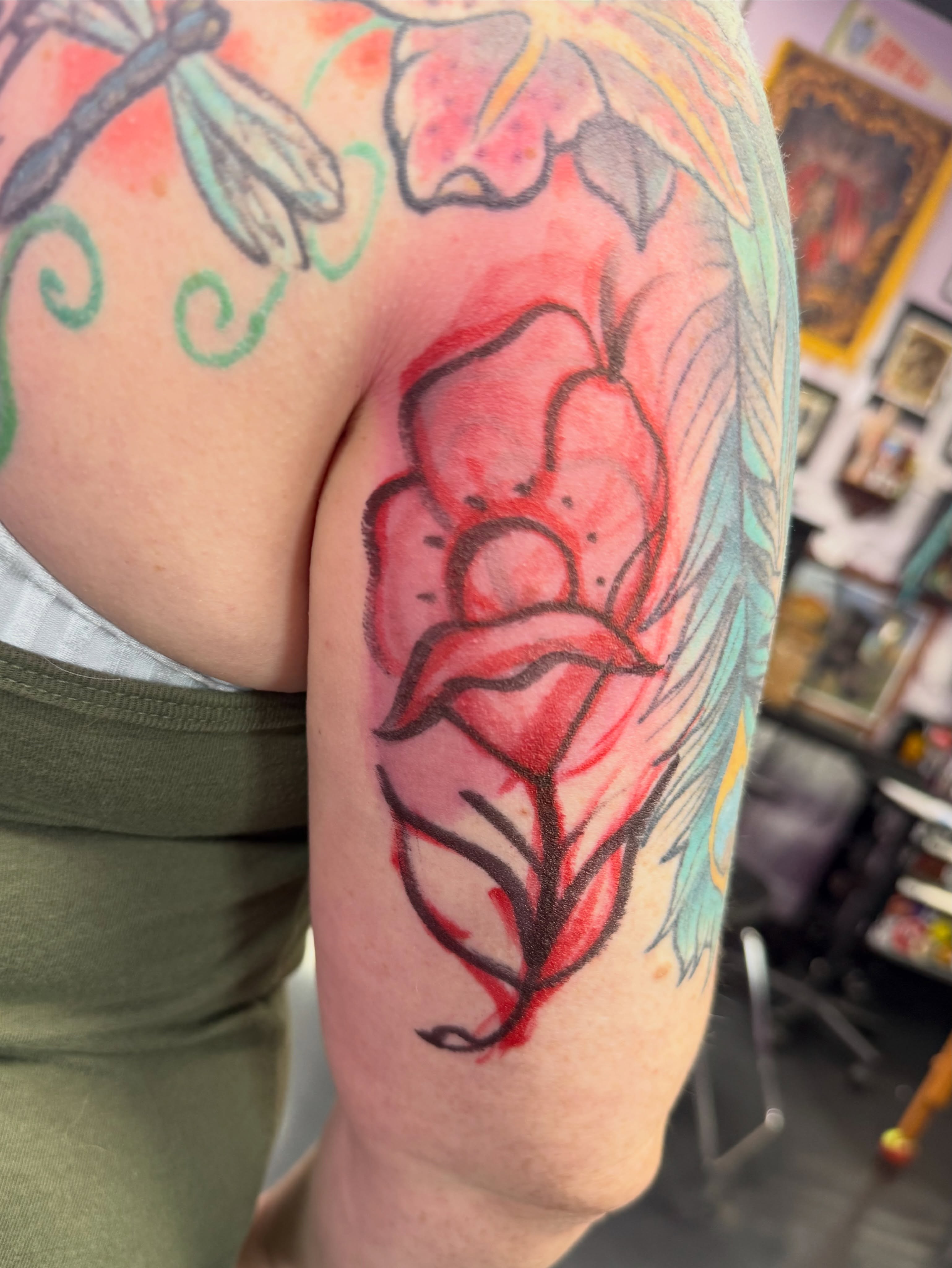 Tattoo by @shanebtattoos — watercolor