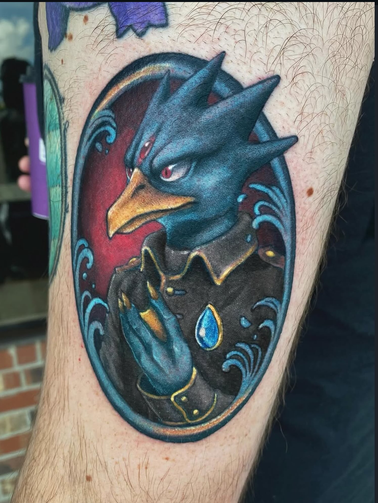 Tattoo by @gillygoatpokes — realism, dark_realism