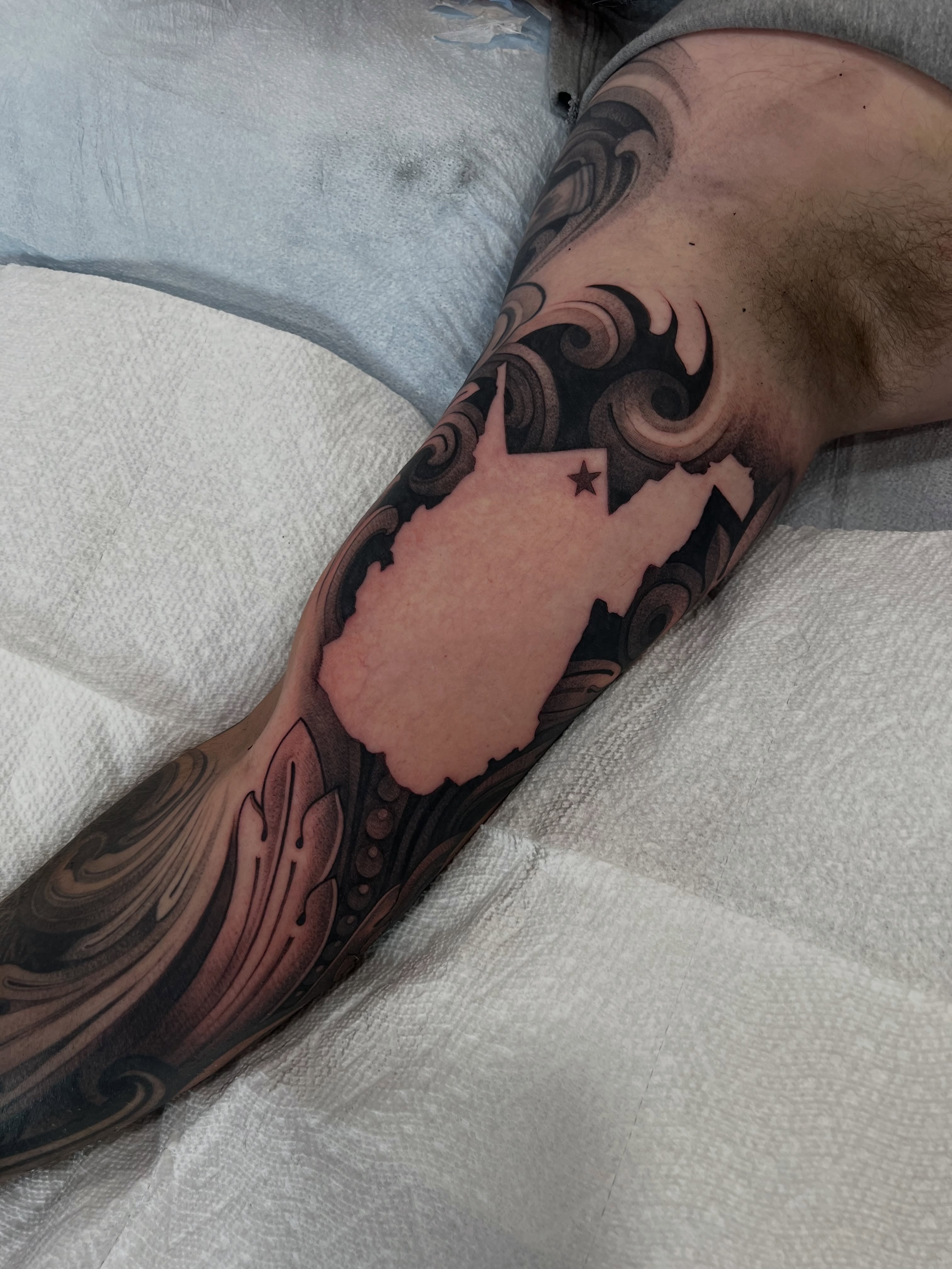 Tattoo by @handshakesnaketattoos — tribal