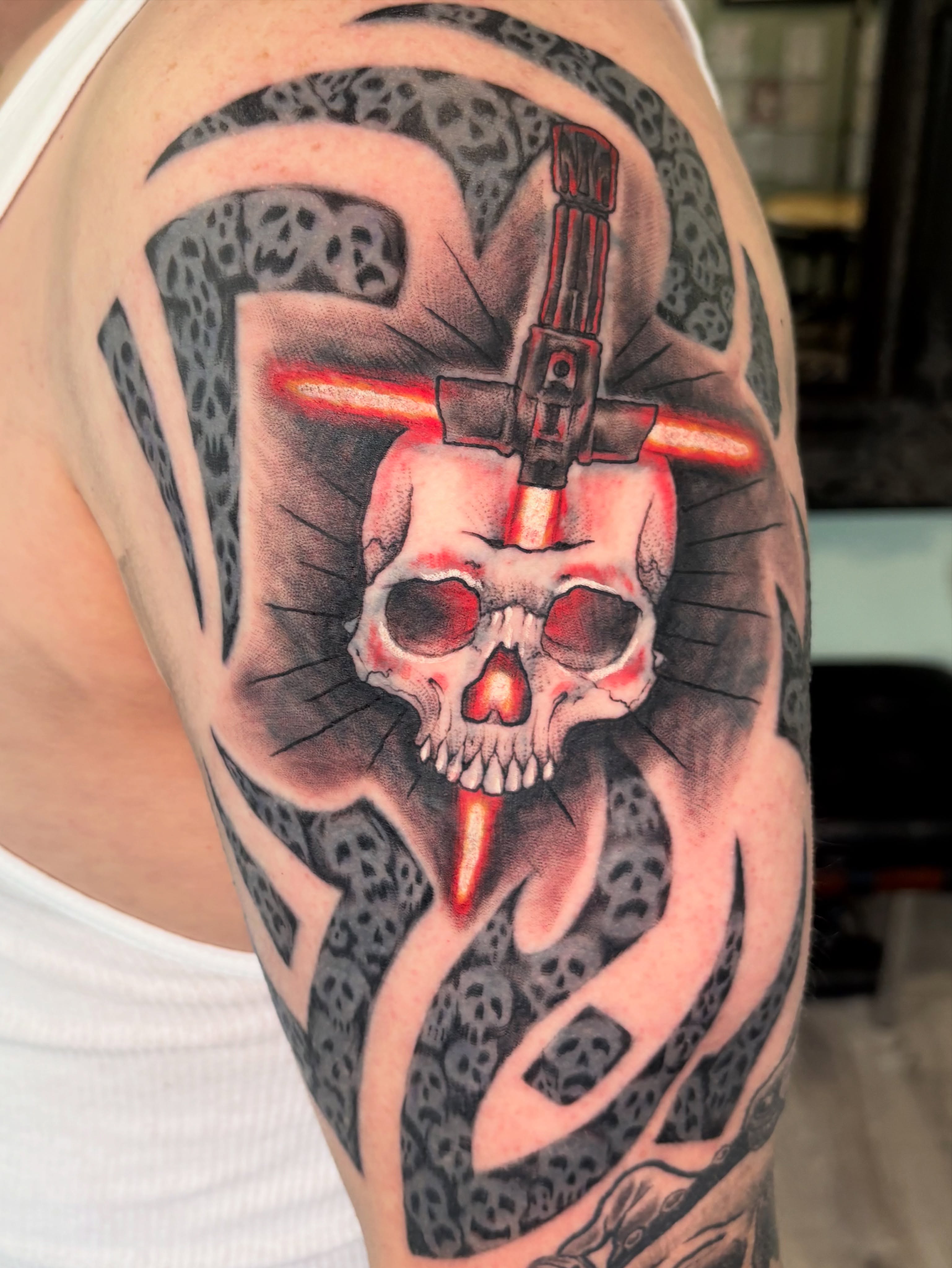 Tattoo by @slupo_tattoo — american_traditional, dark_realism