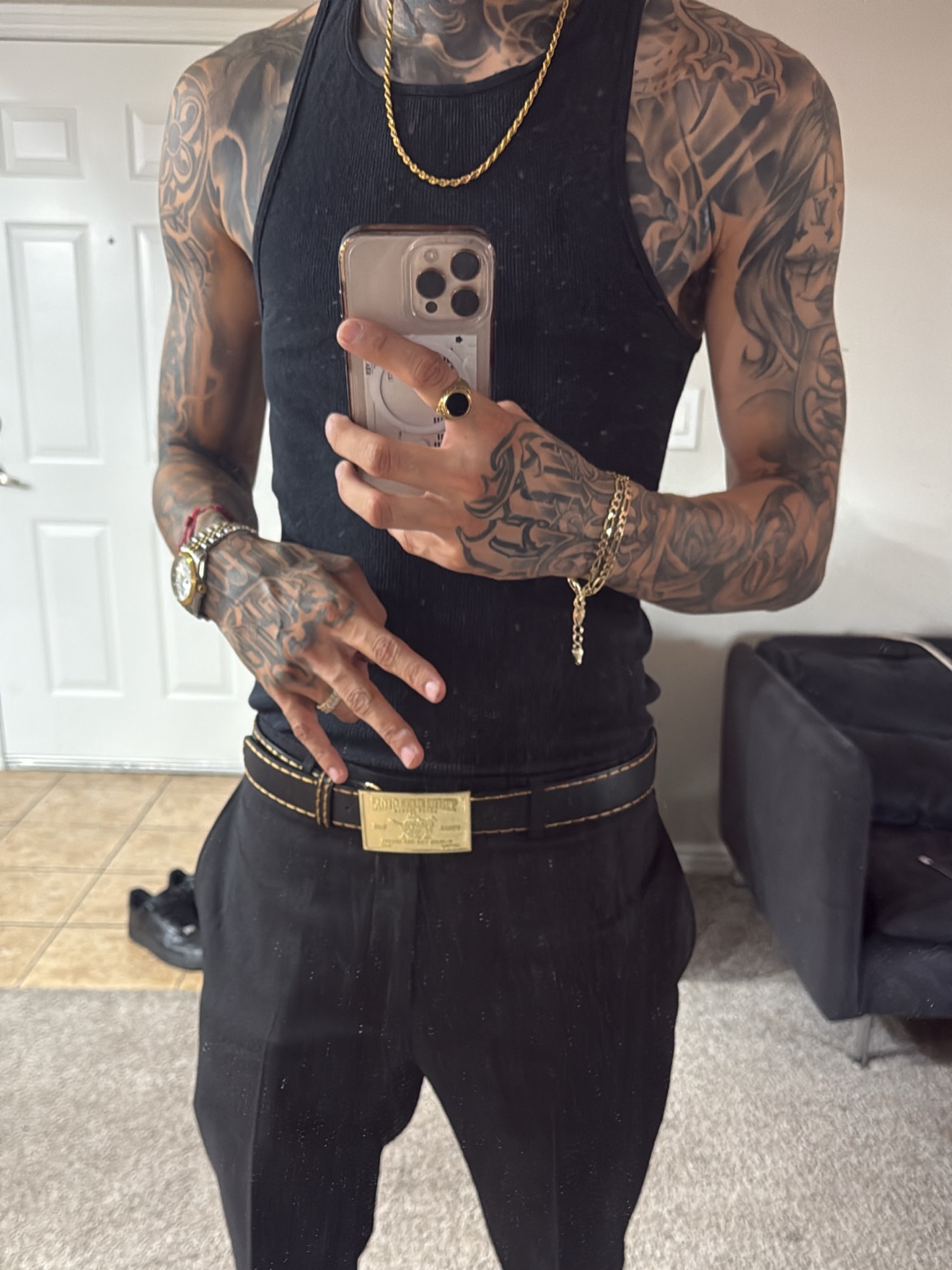 Tattooed arms American traditional tattoo by Betotats