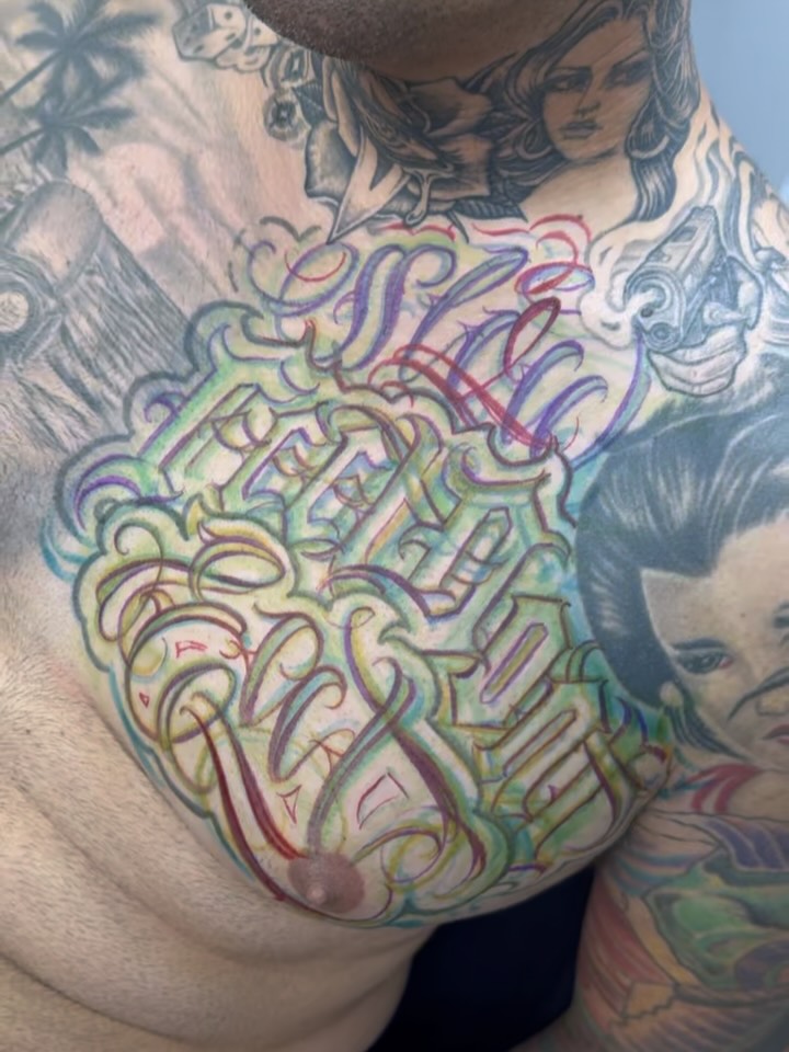 Tattoo by @ironeyestattoo — lettering_script