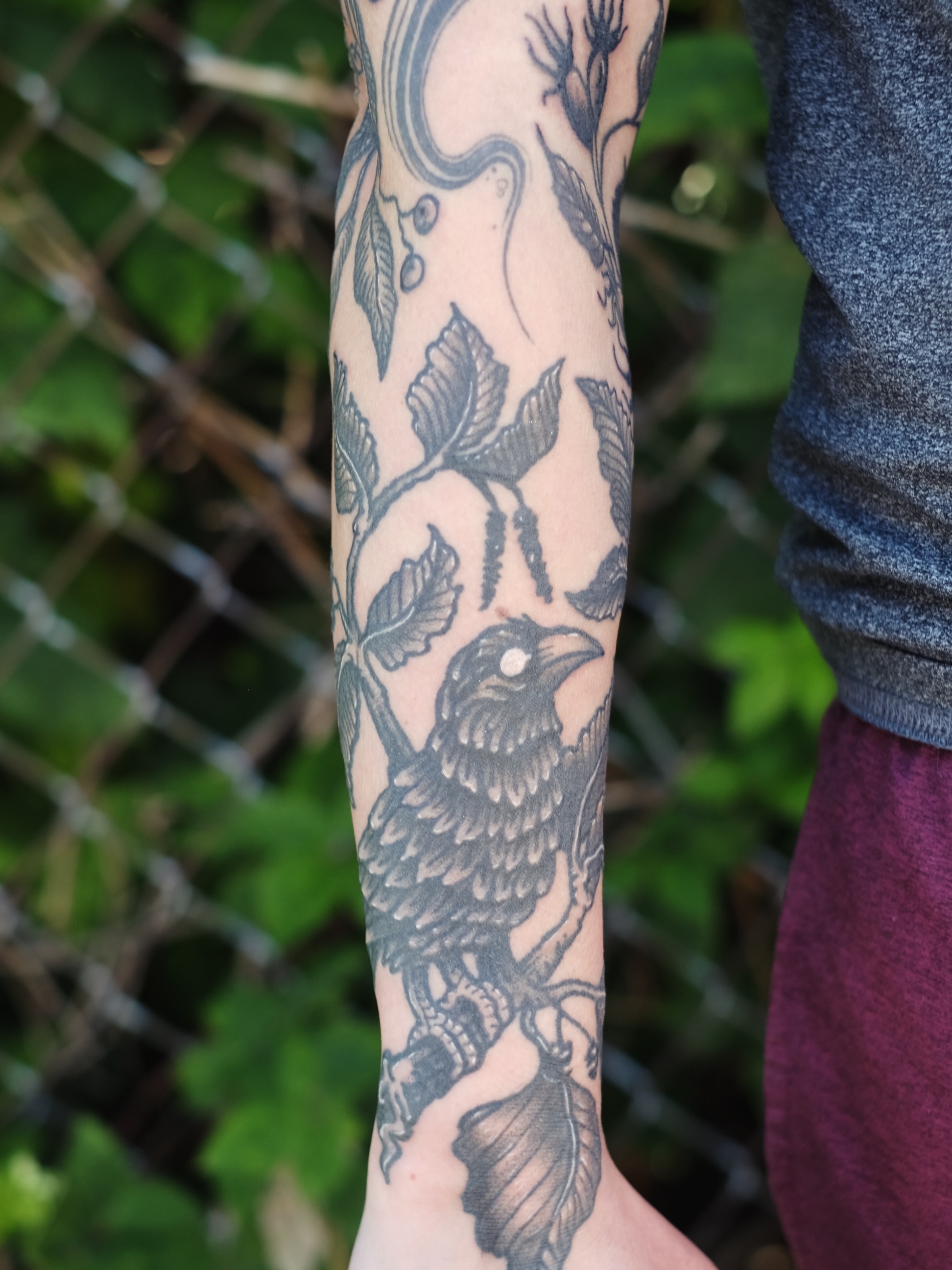 Tattoo by @hexcellenta — black_and_grey