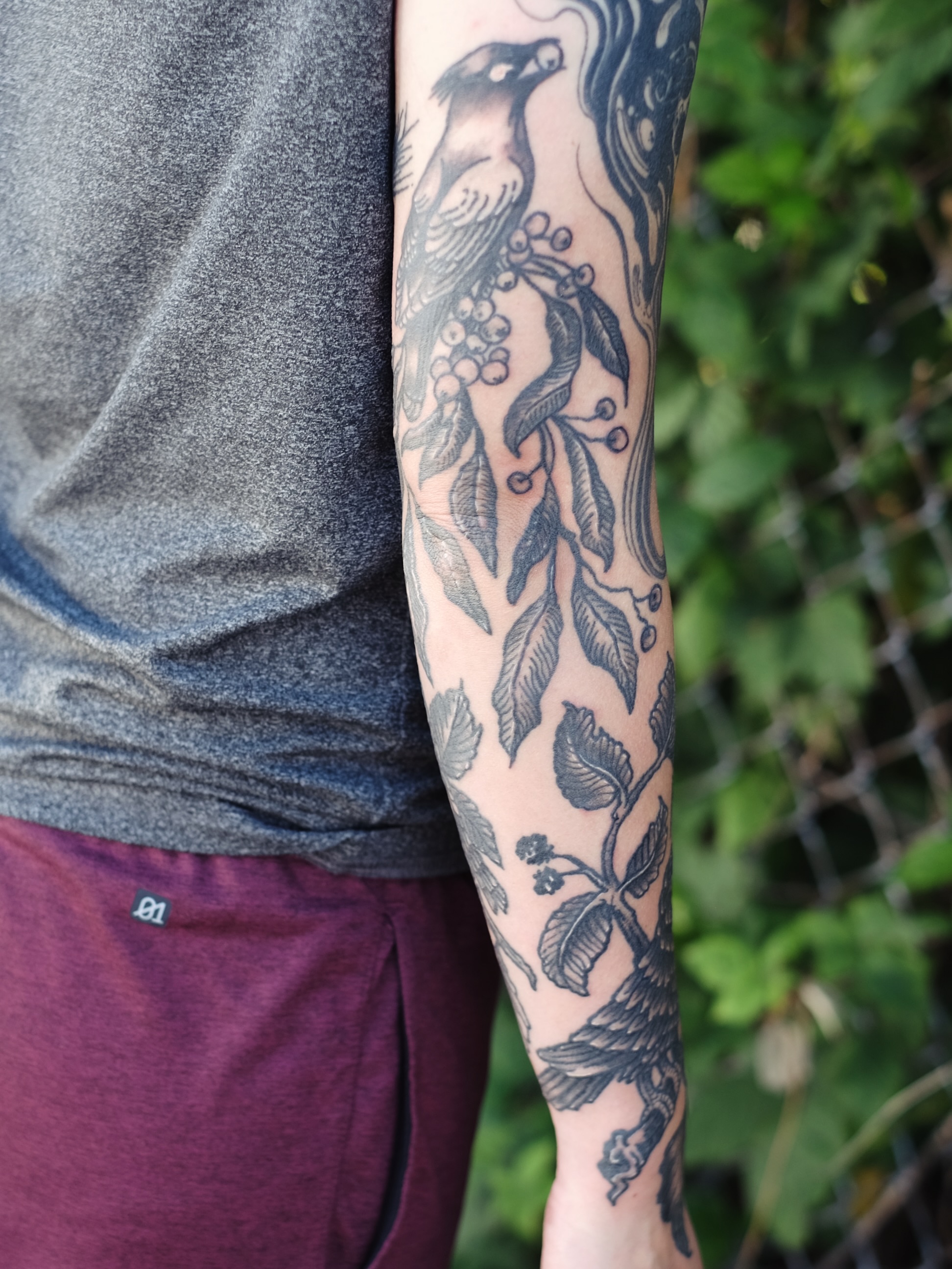 Tattoo by @hexcellenta — black_and_grey