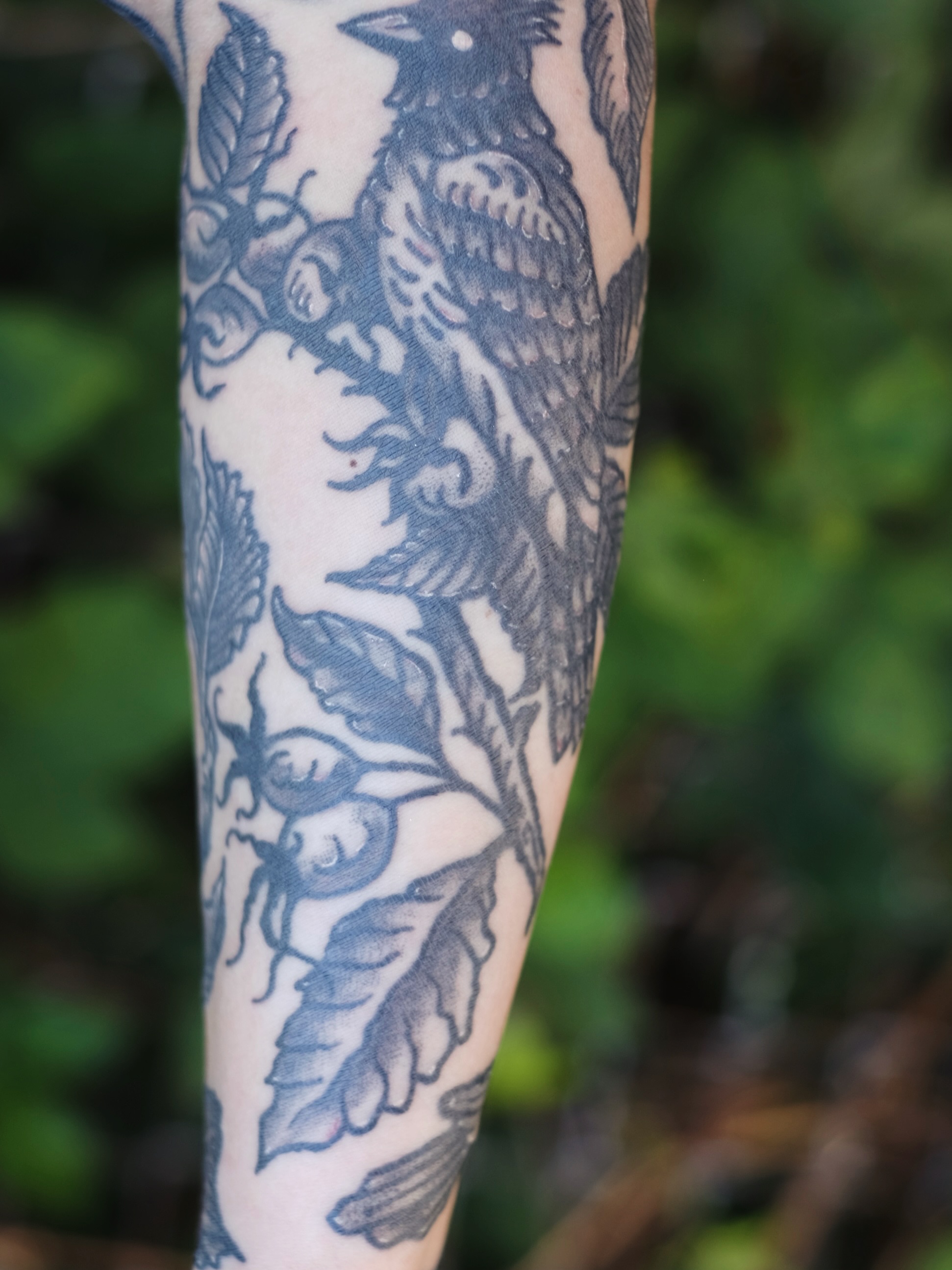 Tattoo by @hexcellenta — black_and_grey
