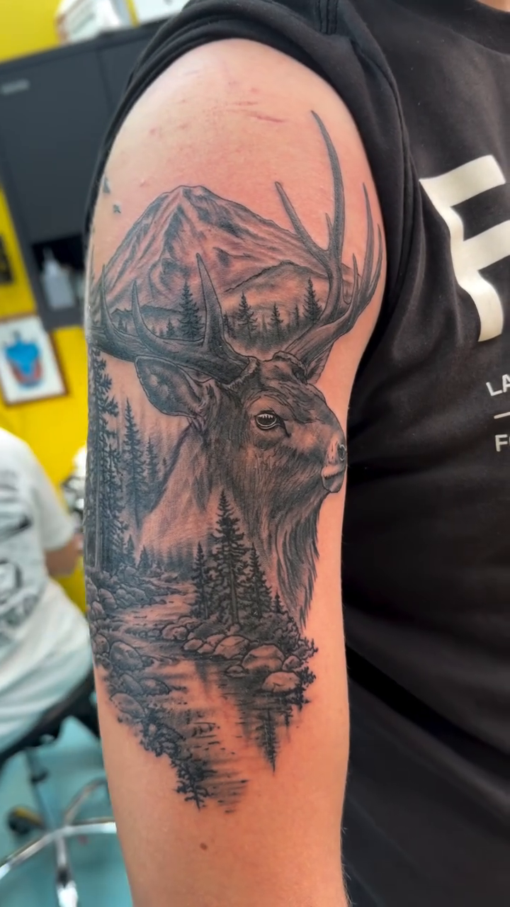 Tattoo by @mountpeaktattoo — realism, black_and_grey