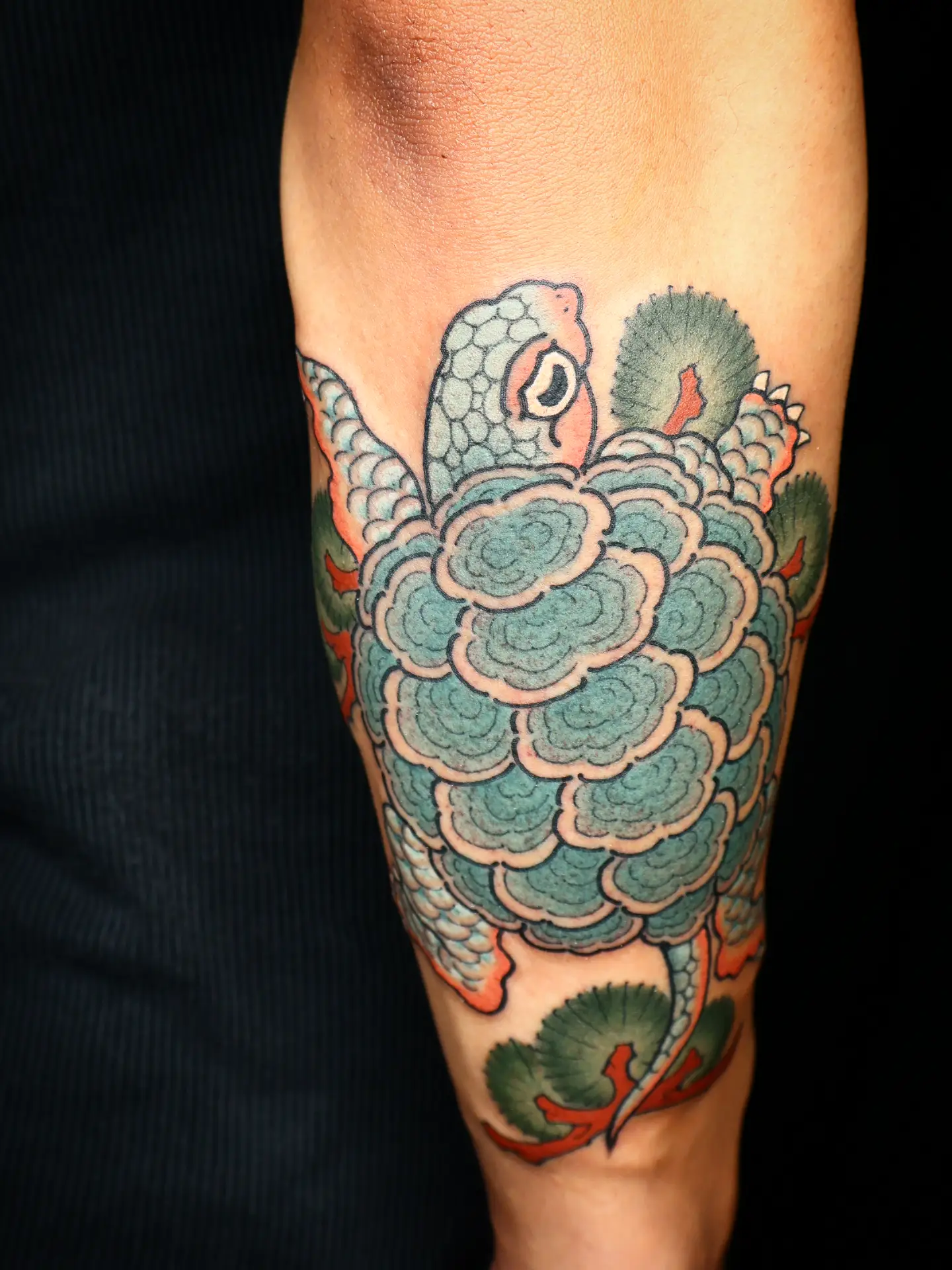 Peacock japanese irezumi tattoo on the calf by bluebird Kyoto 京都 五条楽園