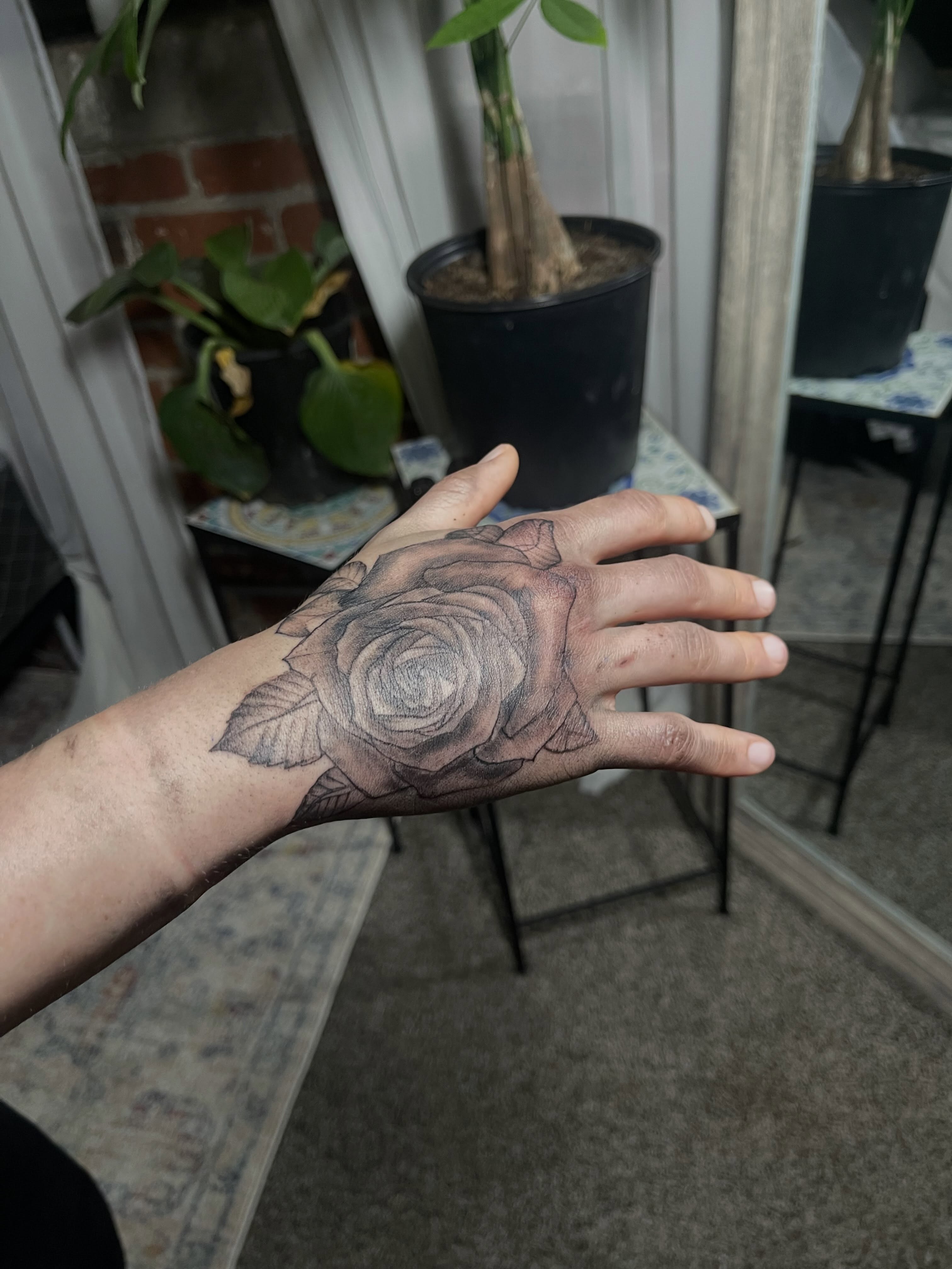 Tattoo by @winniinks — black_and_grey
