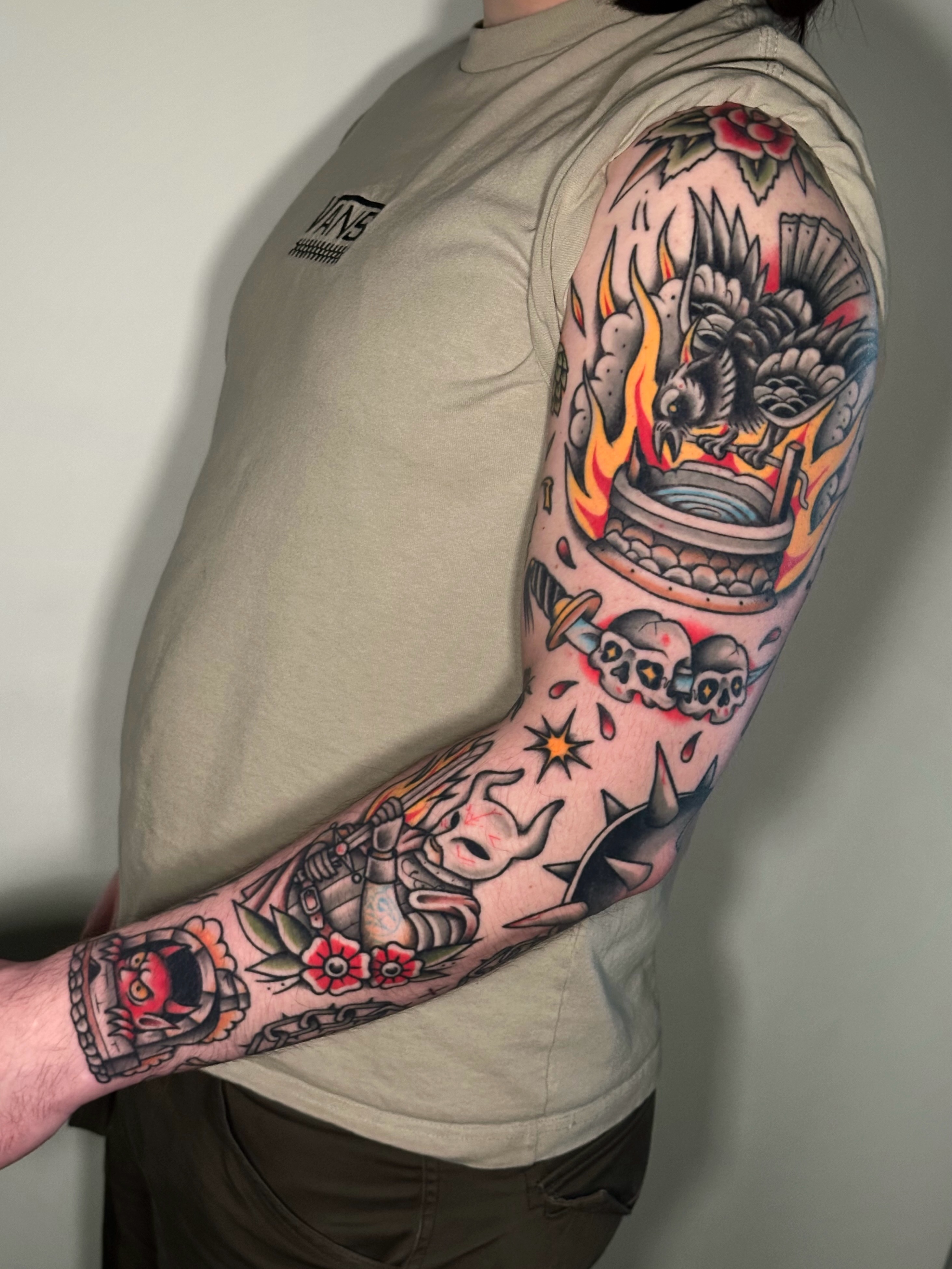 Tattoo by @tattookek โ american_traditional, neo_traditional