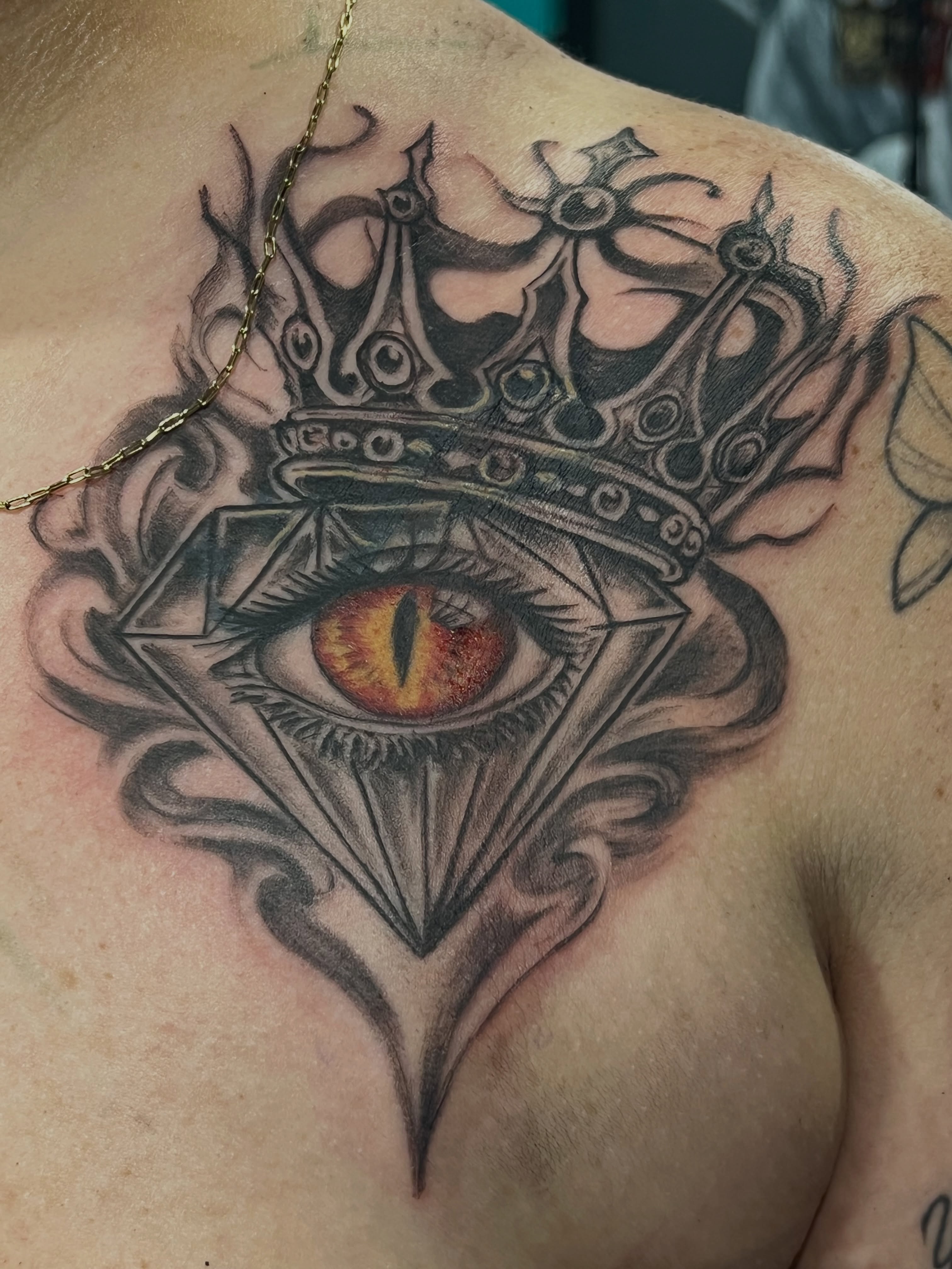 Tattoo by @mrsimontattoo — geometric, black_and_grey
