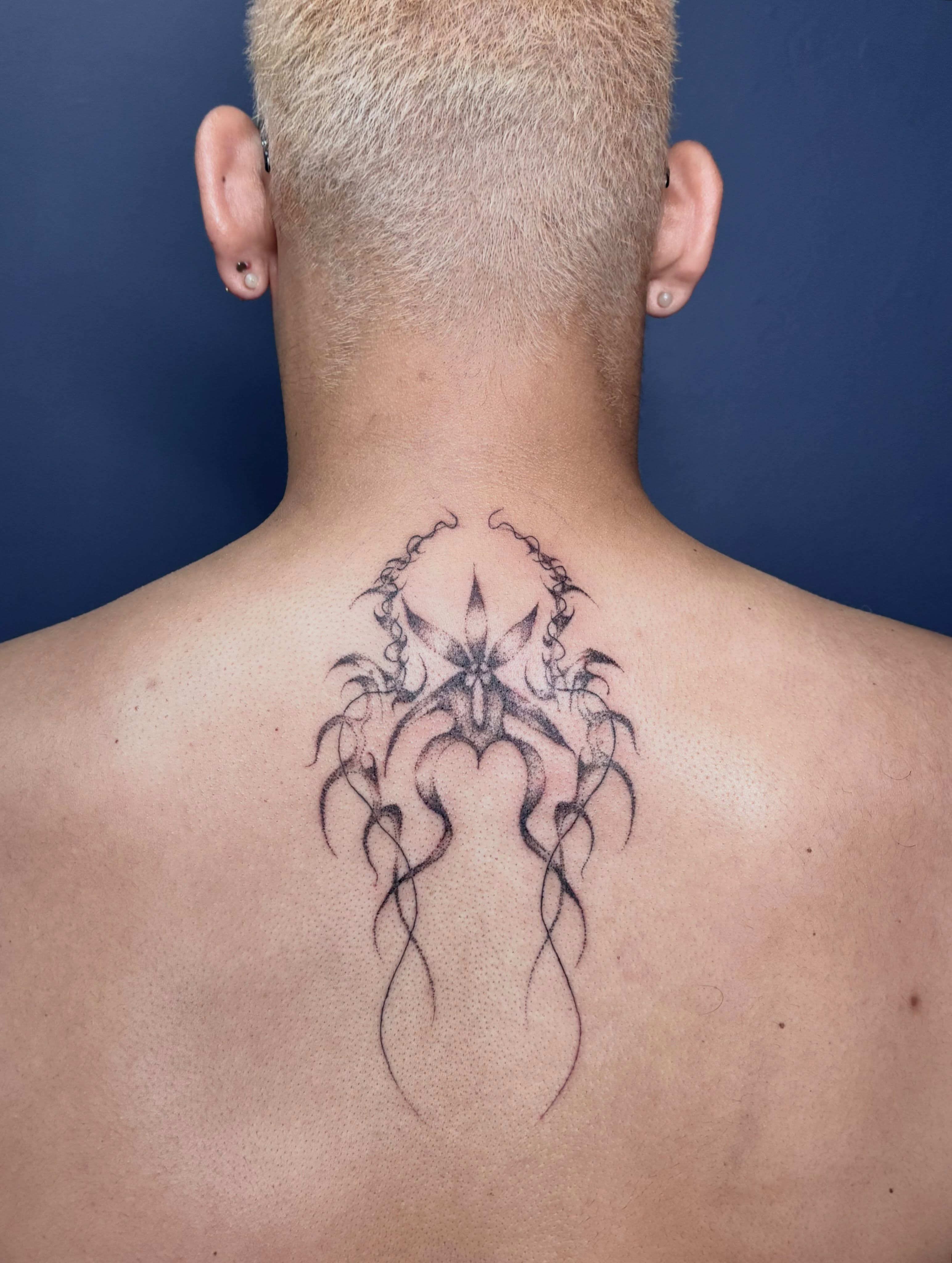 Tribal design tribal tattoo on the back by ∘≁≀Gæish∀ ⍕ ◯⊂ⅇl⌾tl≀≁∘