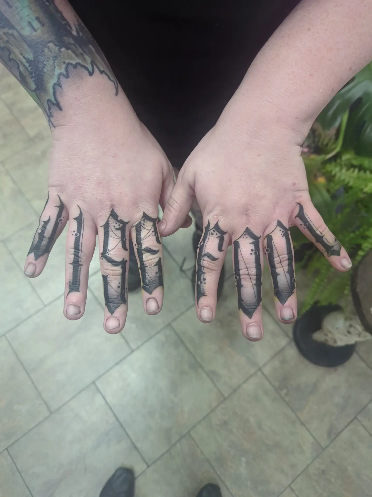 Tattoo by @electricpagan — black_and_grey