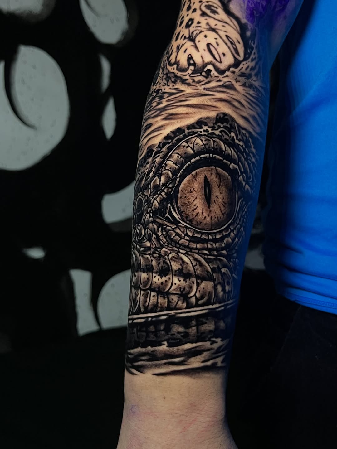 Tattoo by @wargski โ realism, black_and_grey