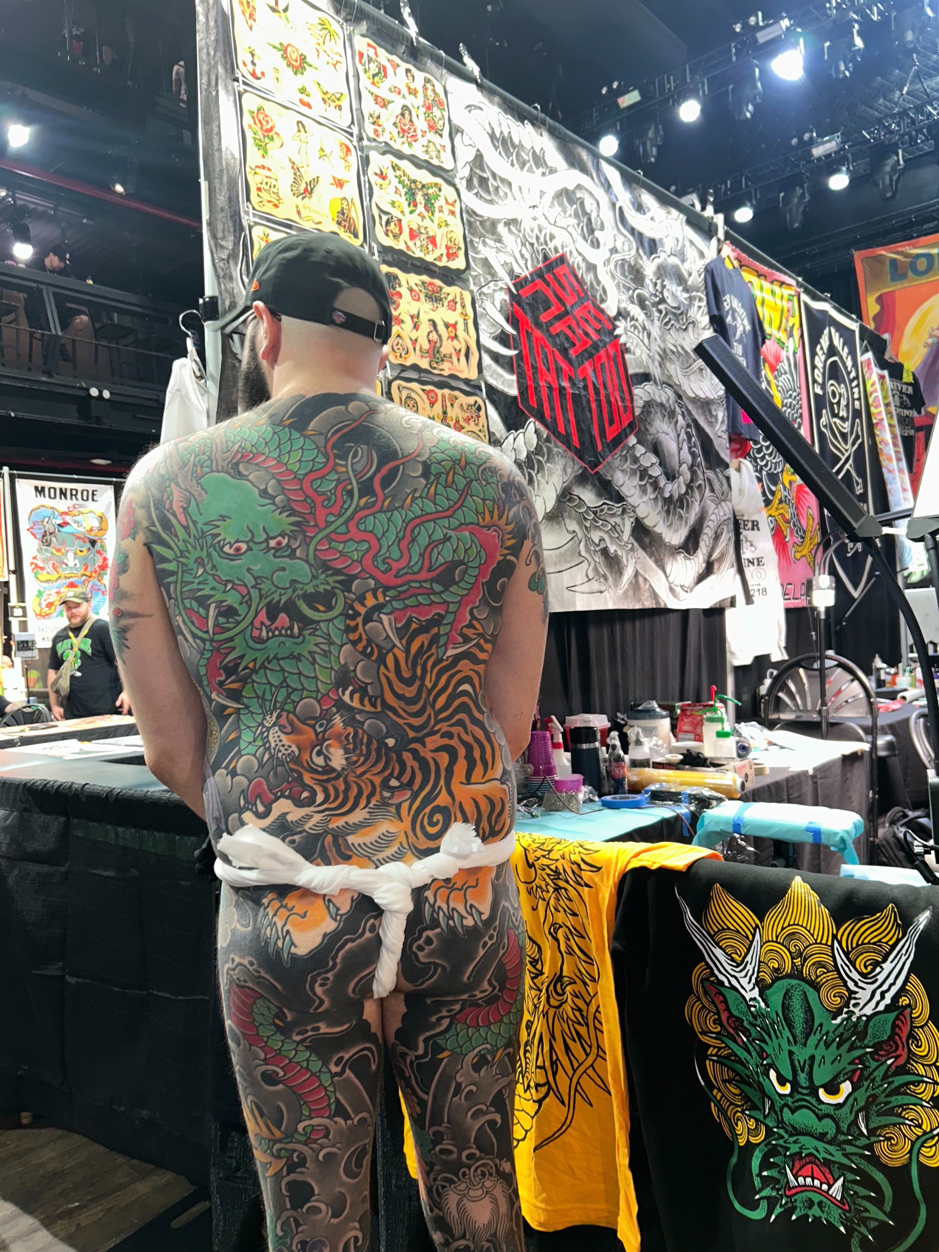 Dragon and tiger japanese irezumi tattoo on the torso by Mr Nikita, New York, New York