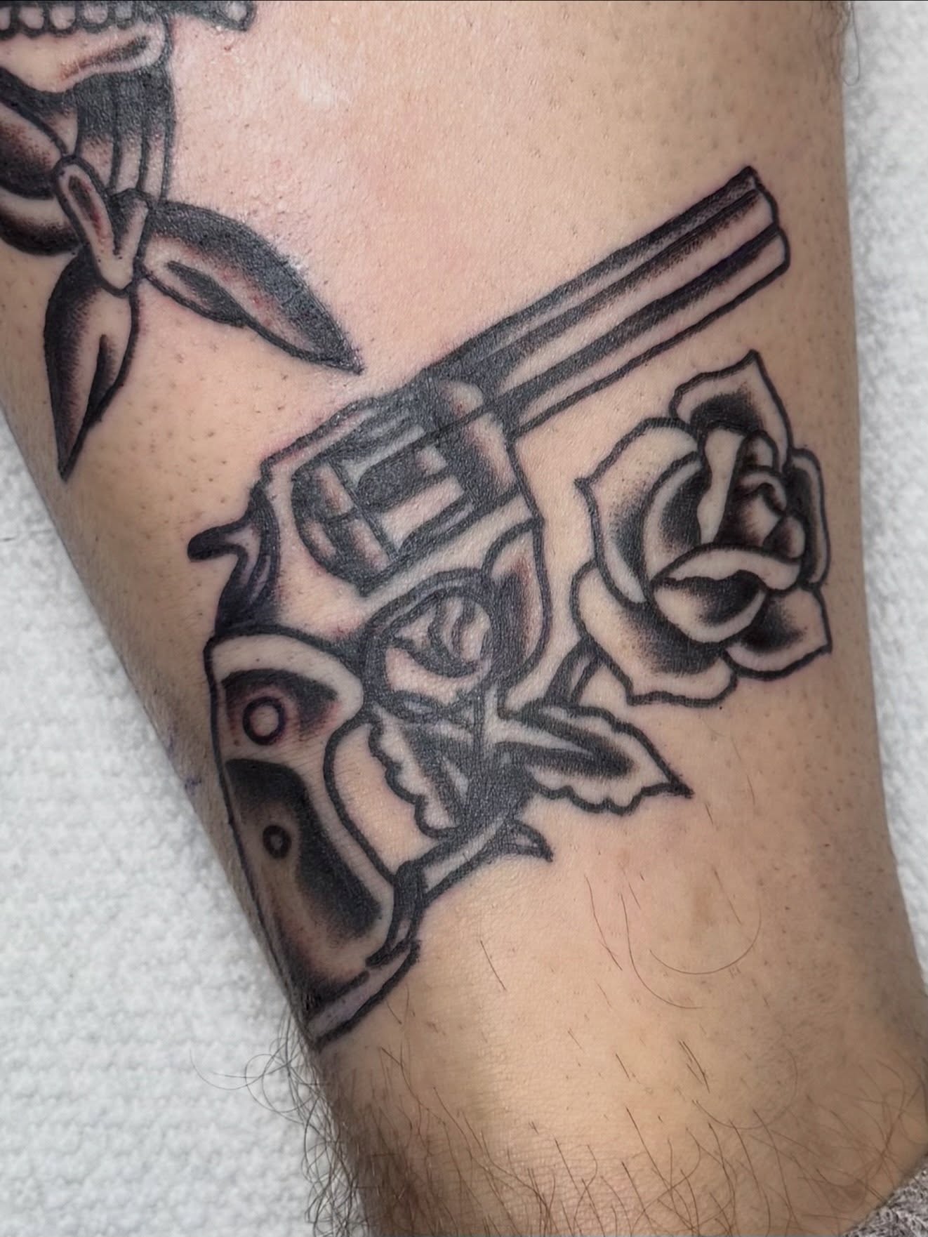 Tattoo by @bridgetsmithtattoos — american_traditional, black_and_grey