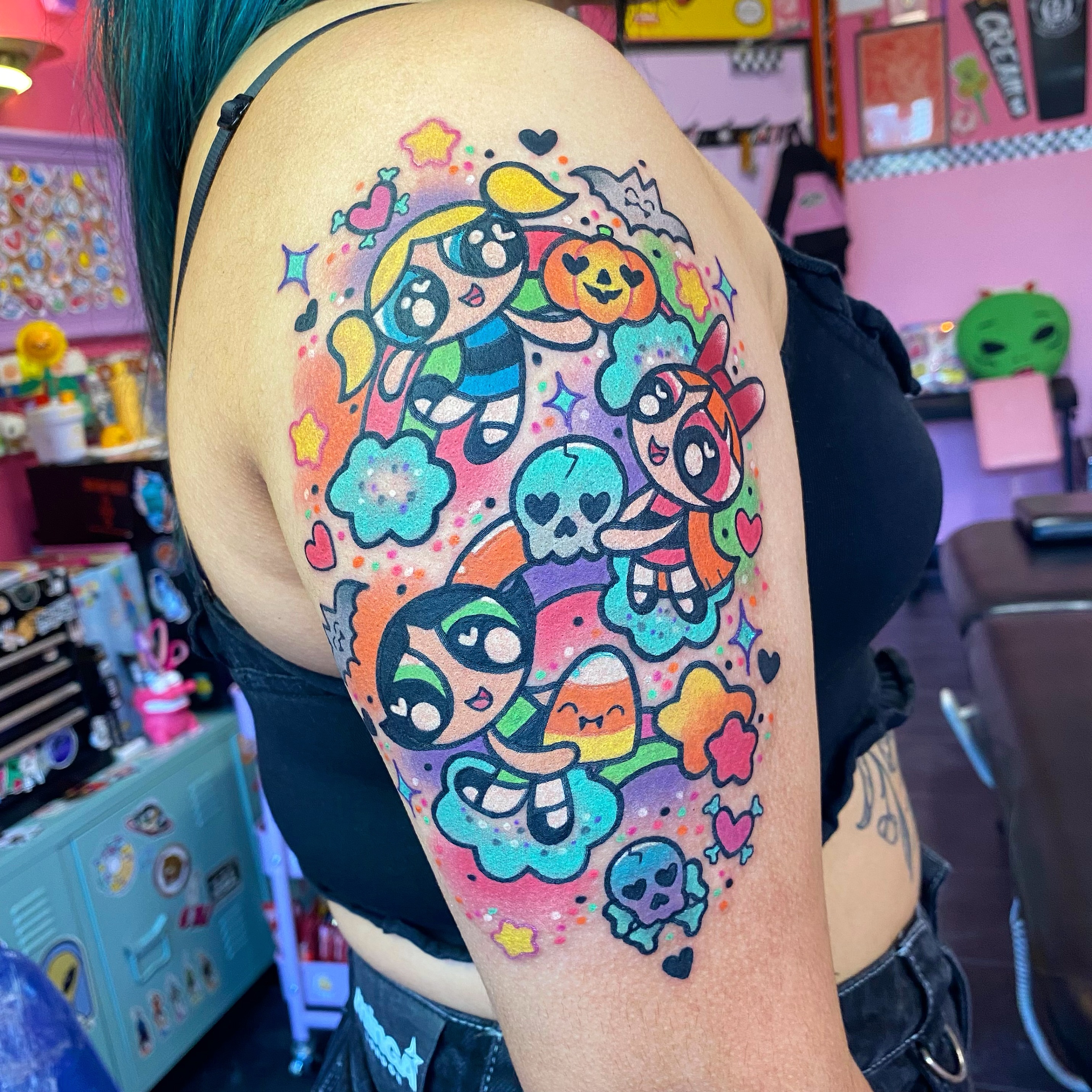 Tattoo by @roxyrydertattoo — dotwork, illustrative