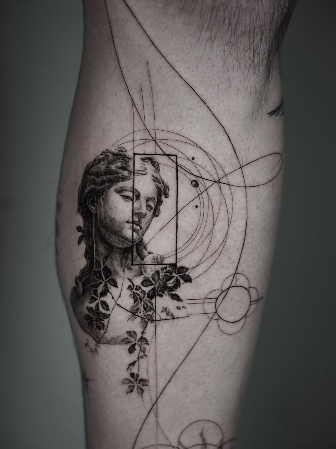 Tattoo by @the_devlintattoos — realism, geometric