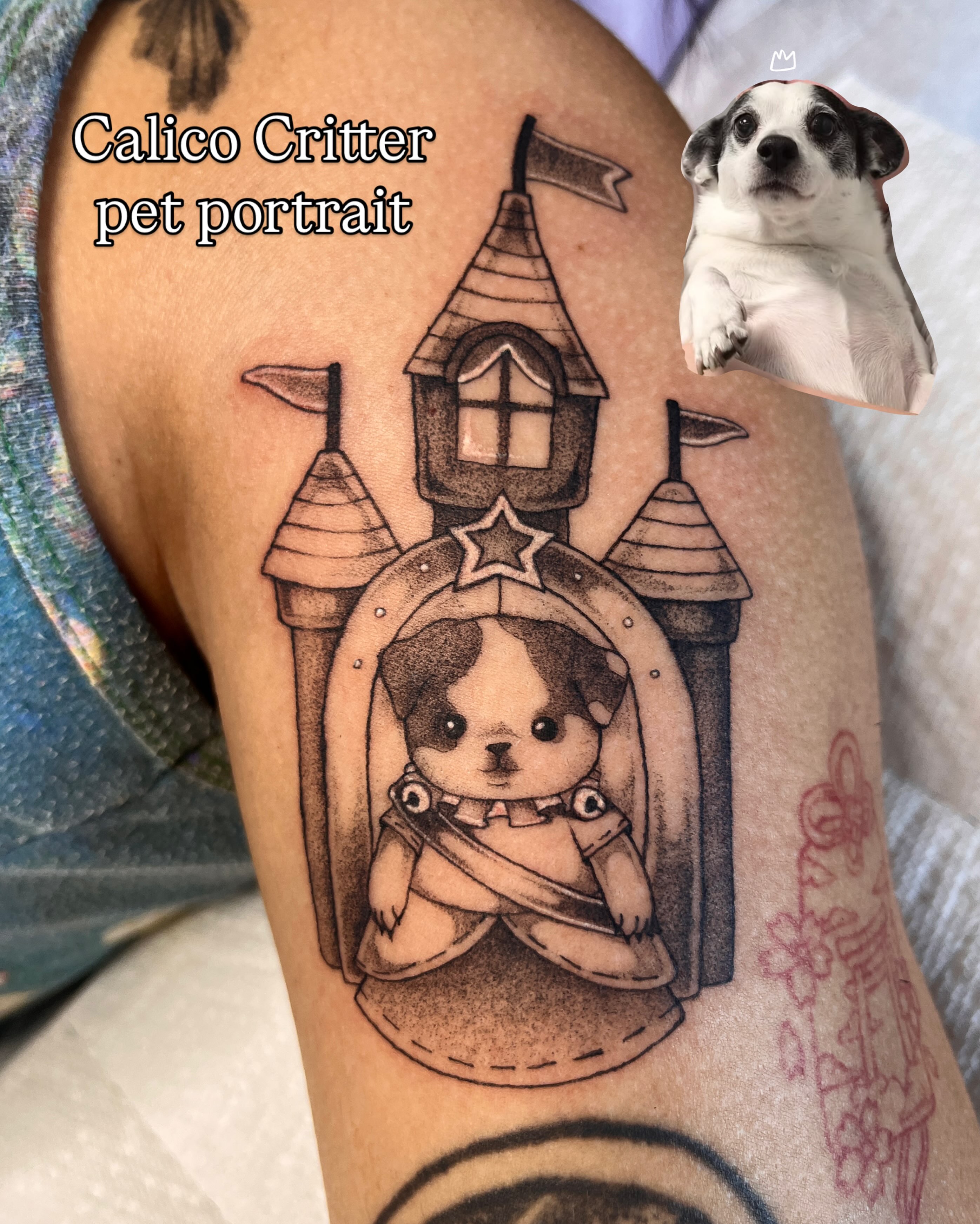 Tattoo by @capricornpokes — dotwork
