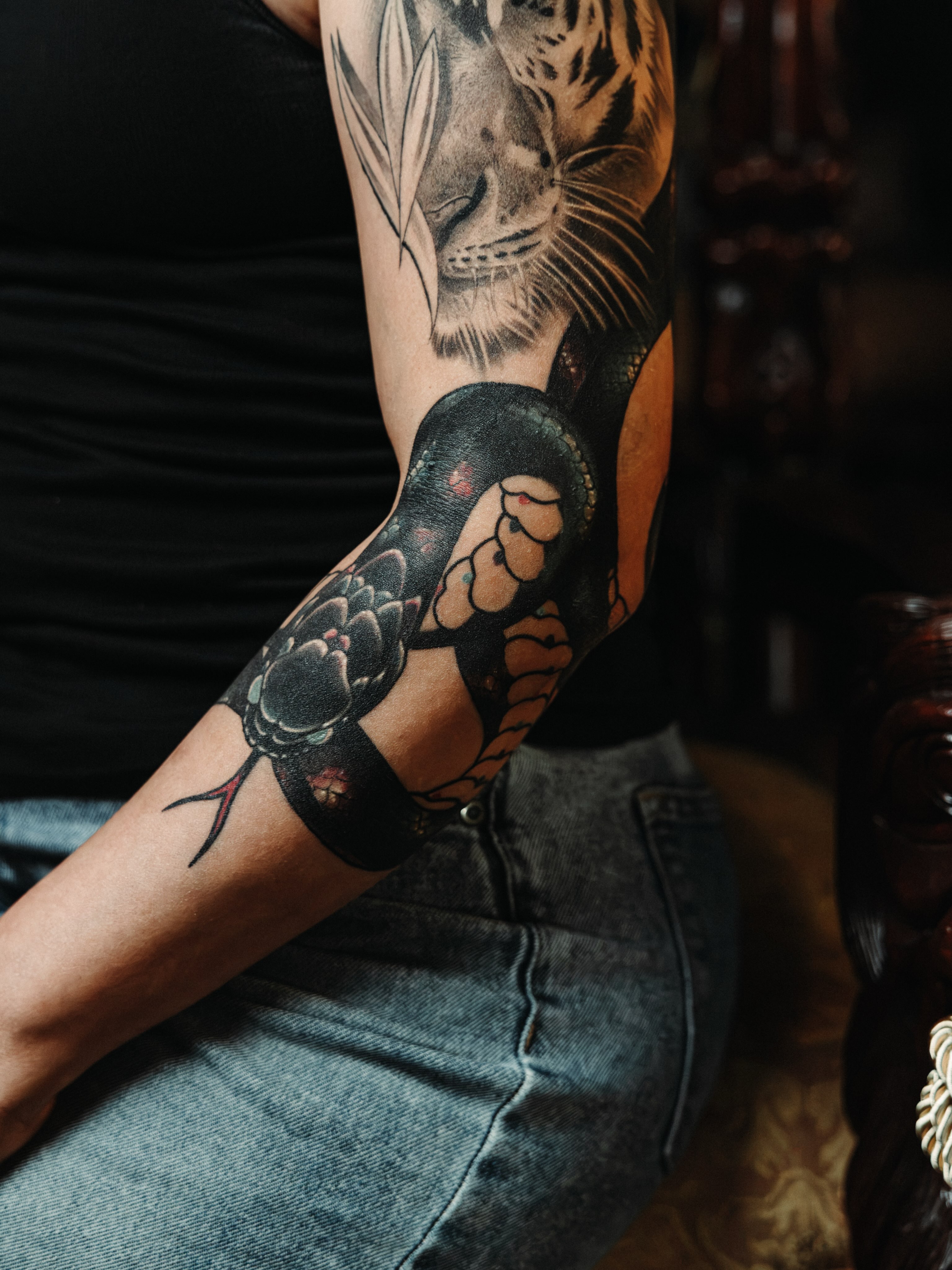 Tattoo by @juliebirdtattoos β american_traditional, black_and_grey