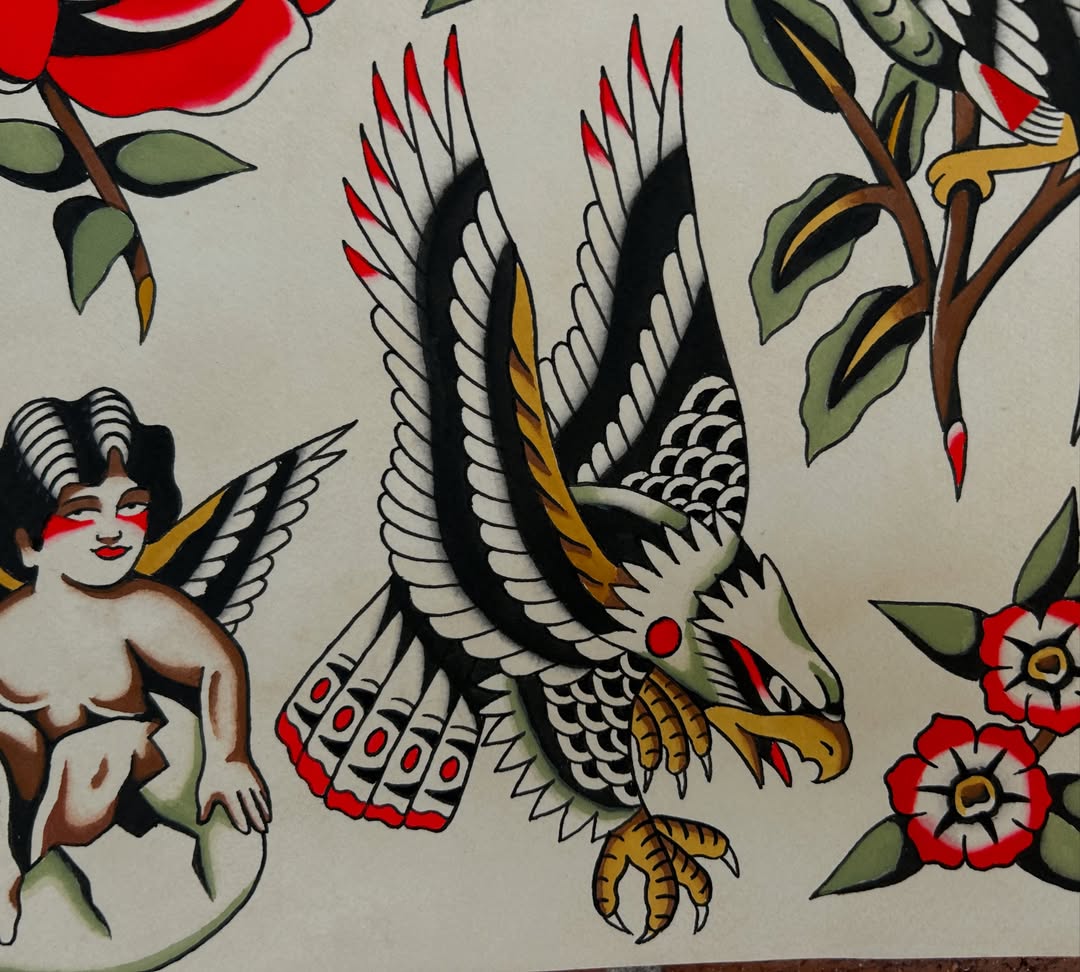 Eagle American traditional tattoo by Donny