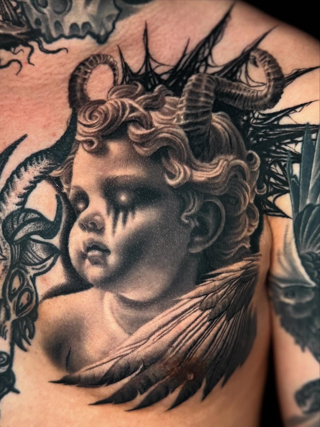 Tattoo by @jwells_tattoos — realism, dark_realism