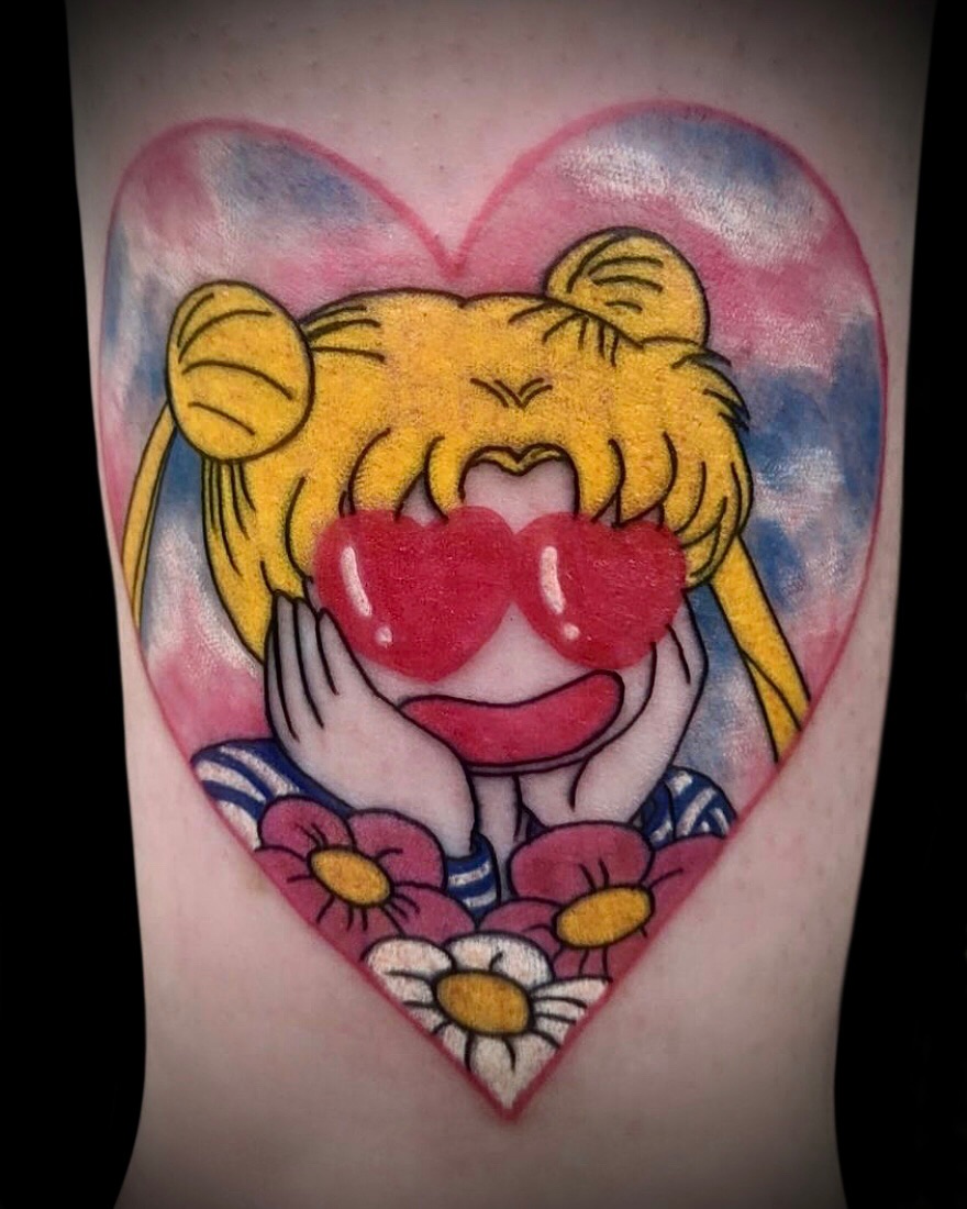 Tattoo by @colinbryanttattoo — anime, new_school