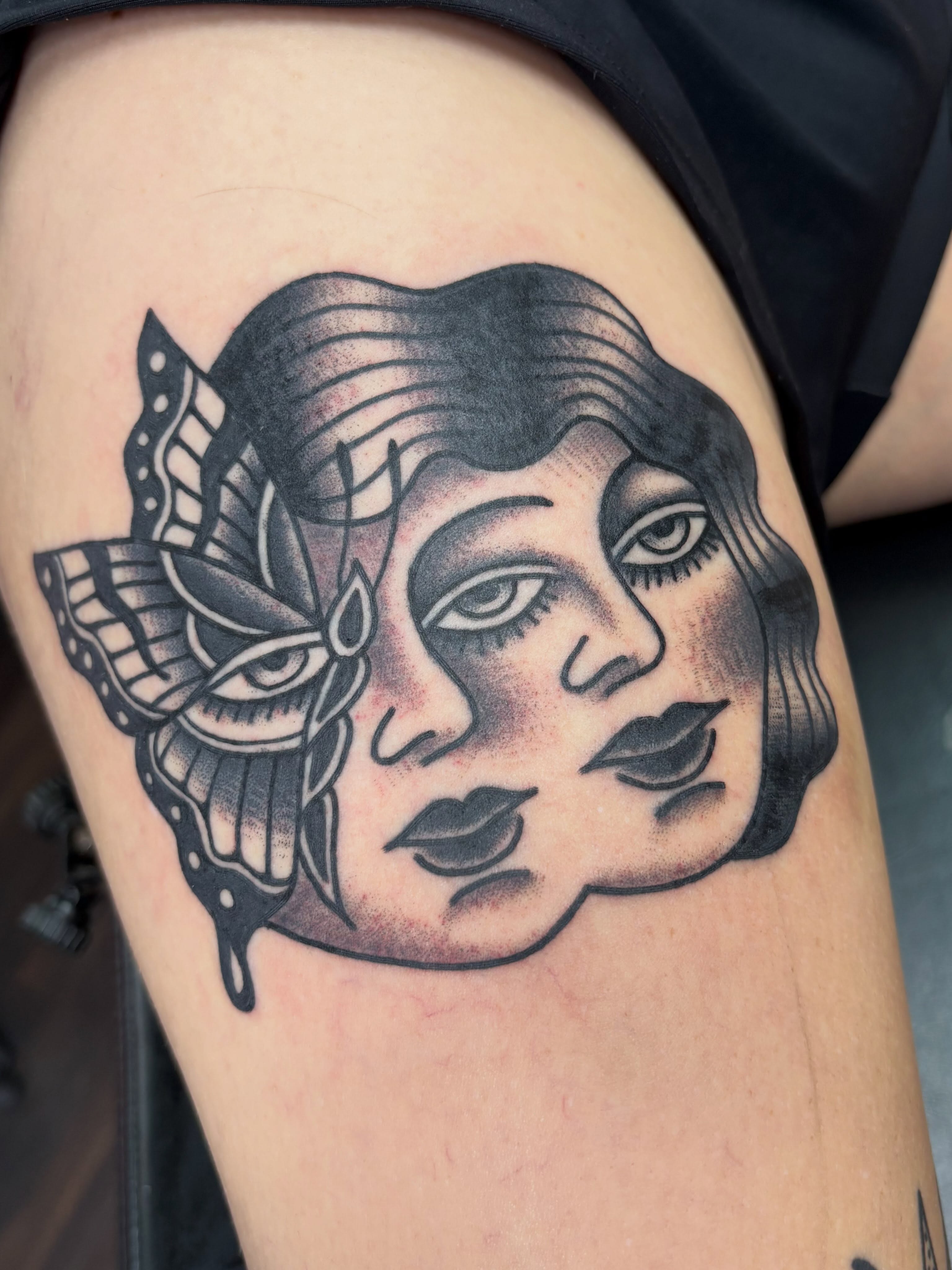 Tattoo by @steamedhamztattoo — american_traditional, black_and_grey