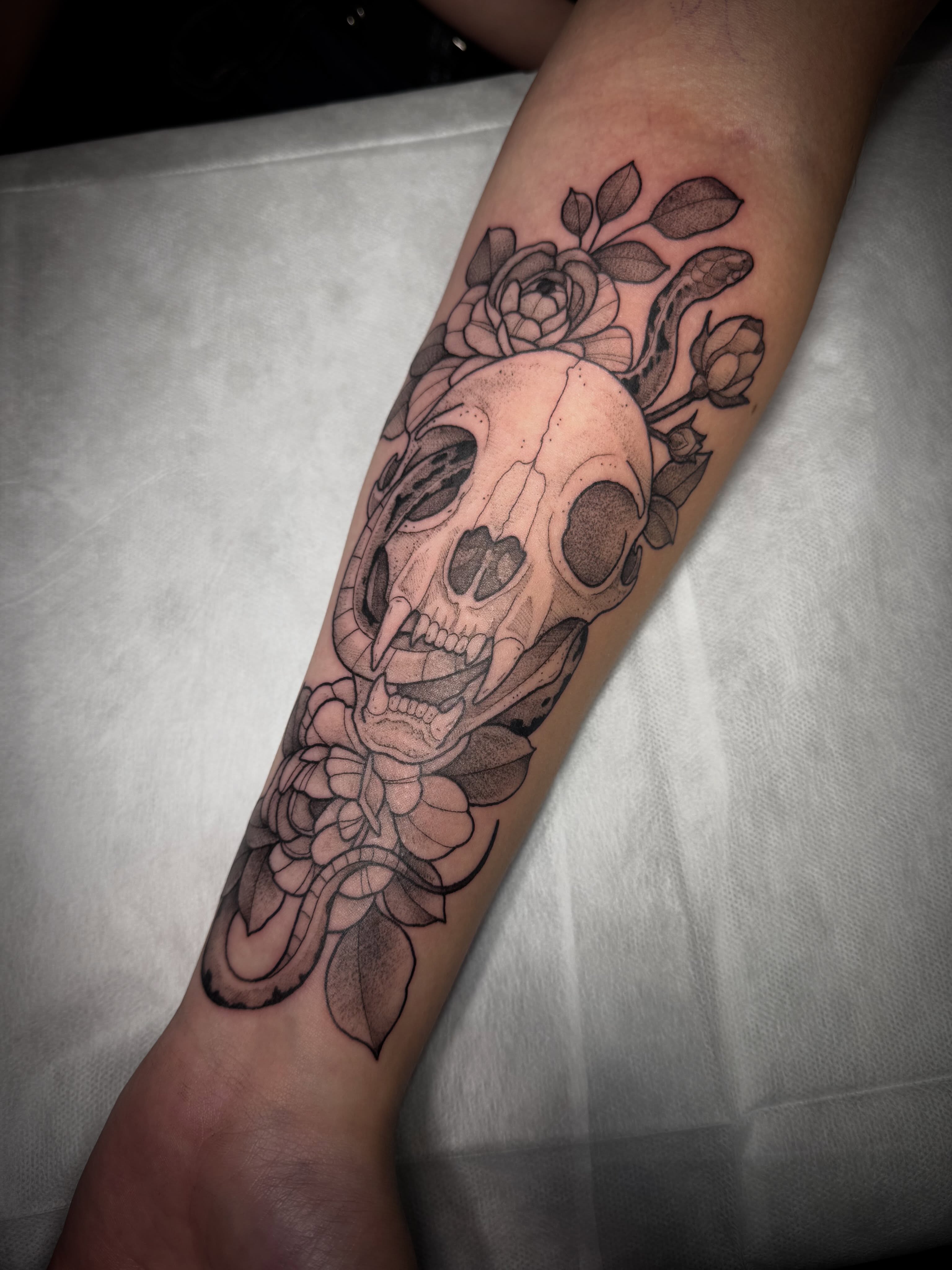 Tattoo by @alexcioppitattoos — black_and_grey
